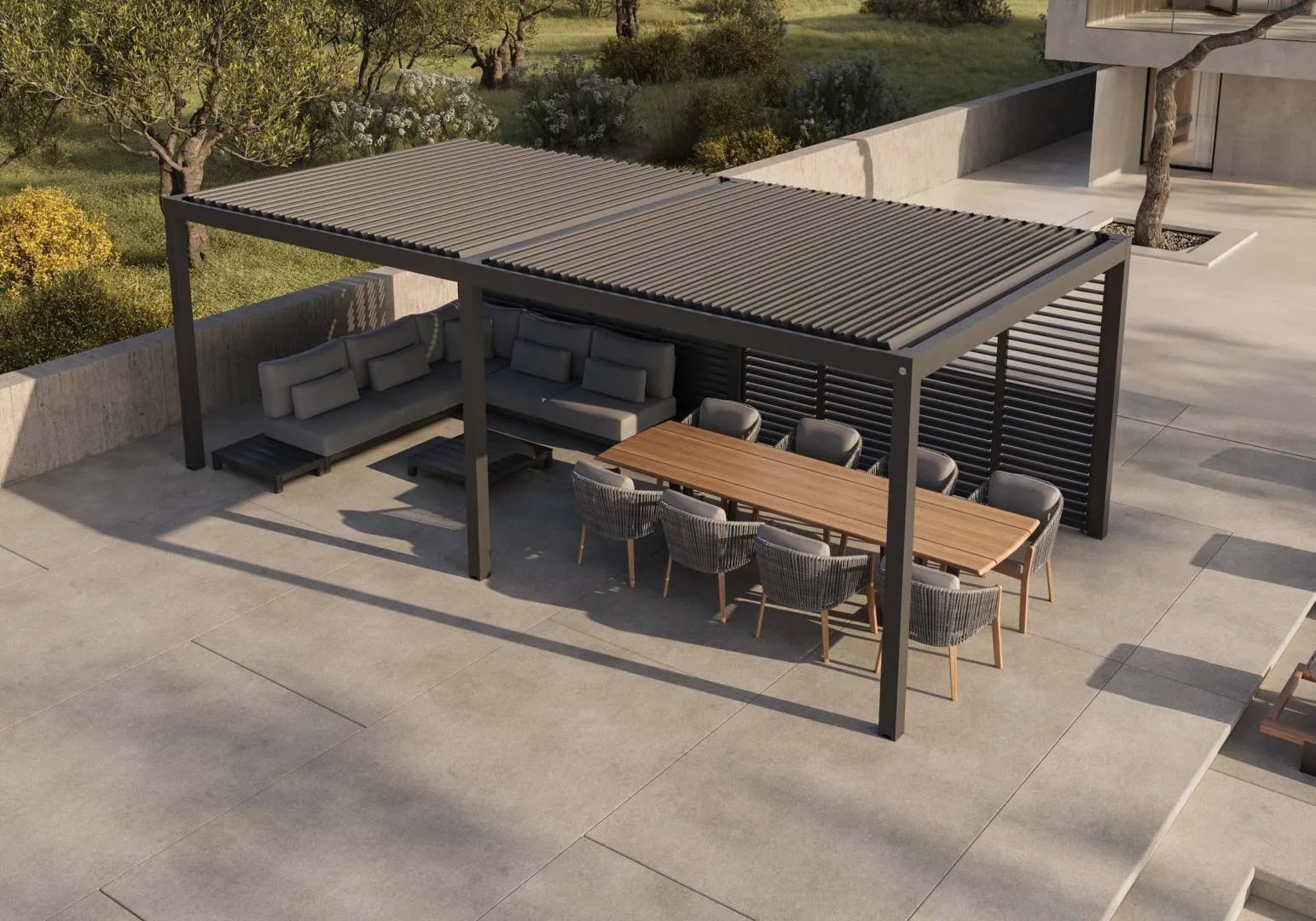 Moduł dodatkowy do zadaszenia tarasowego PRIME   Umbroso antracytowy