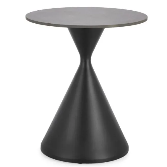 Stolik kawowy Jakobetta z efektem kamienia okrągły Ø50 wyższy