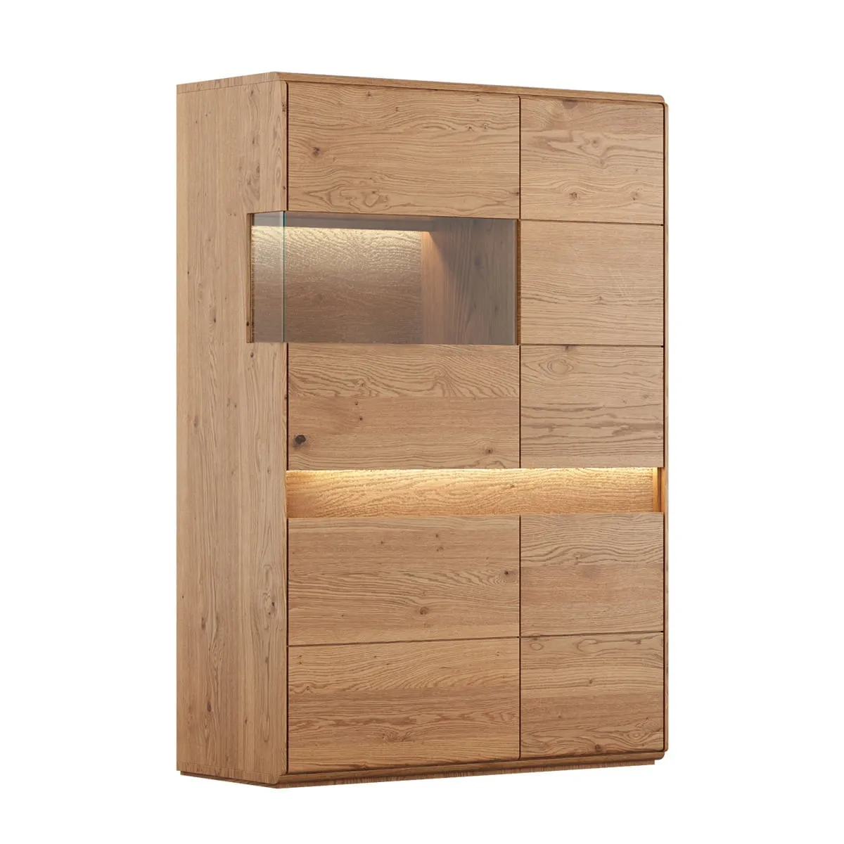 Witryna 2D niska lewa dębowa Divisione