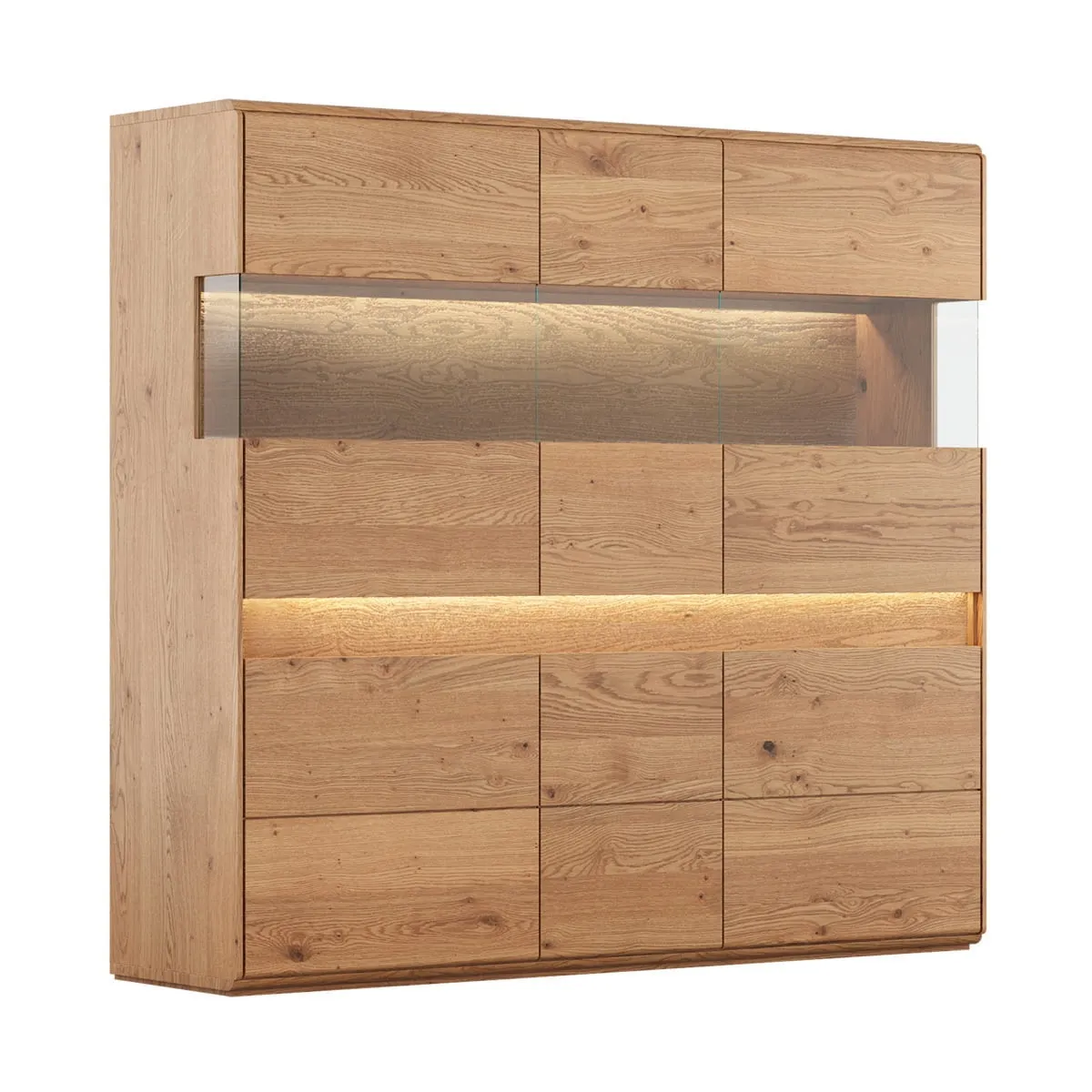 Witryna 3D niska dębowa Divisione