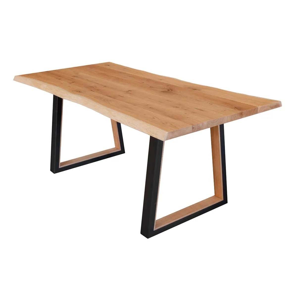 Stół dębowy 90x180 czarne nogi blat 4cm Gavardo