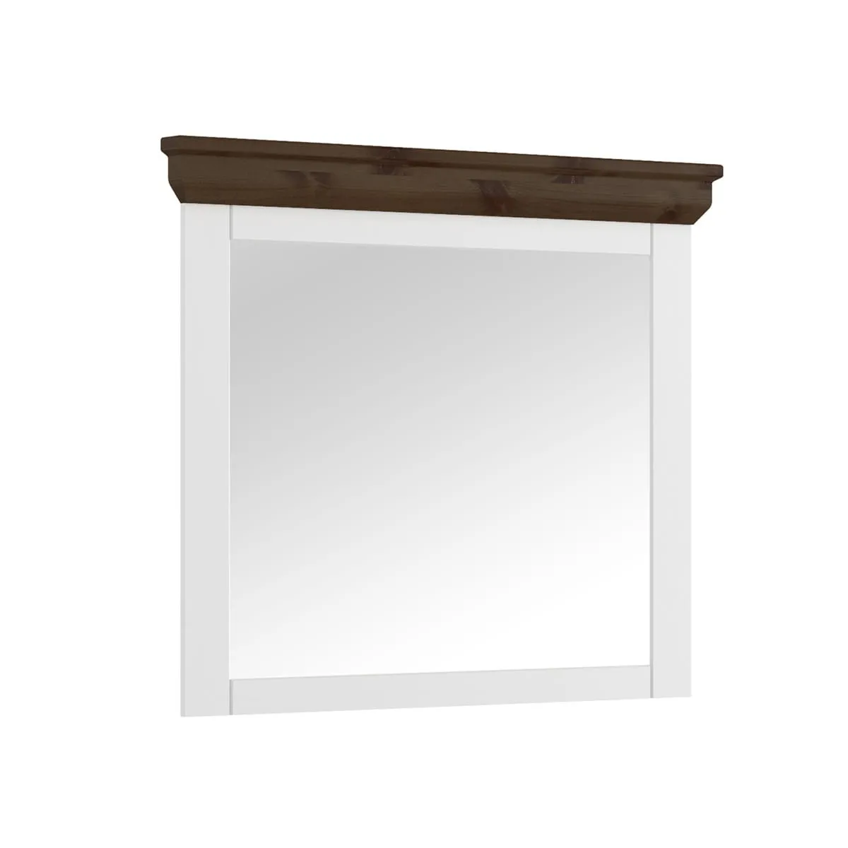 Lustro wiszące białe/tabacco Marone Elite