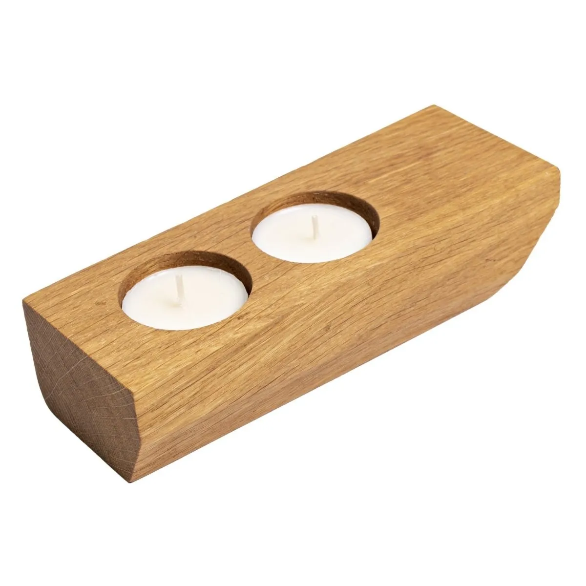 STRATOS Świecznik dębowy 17 x 6 cm Verlo