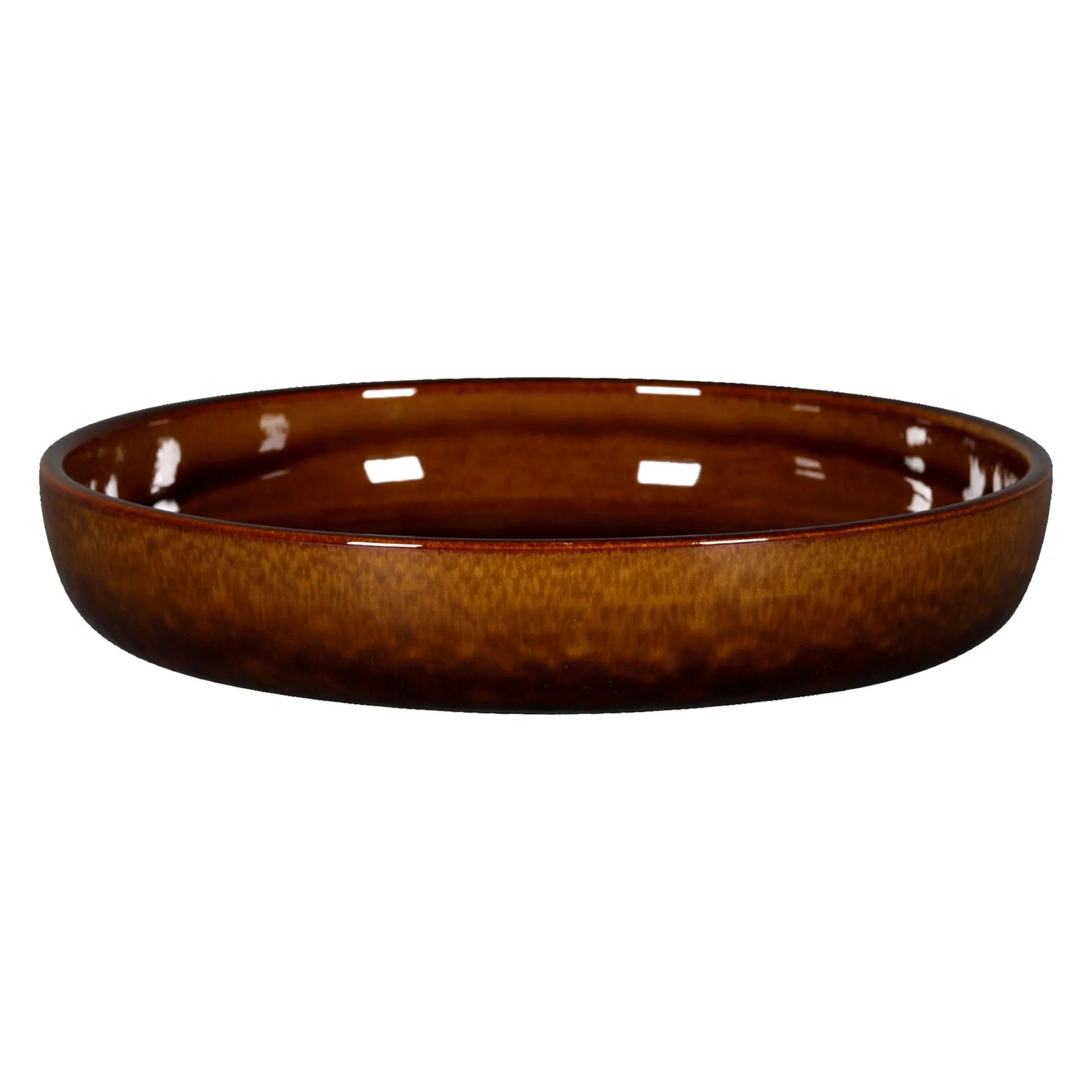 STONE Talerz głęboki 24 cm bursztynowy RAK