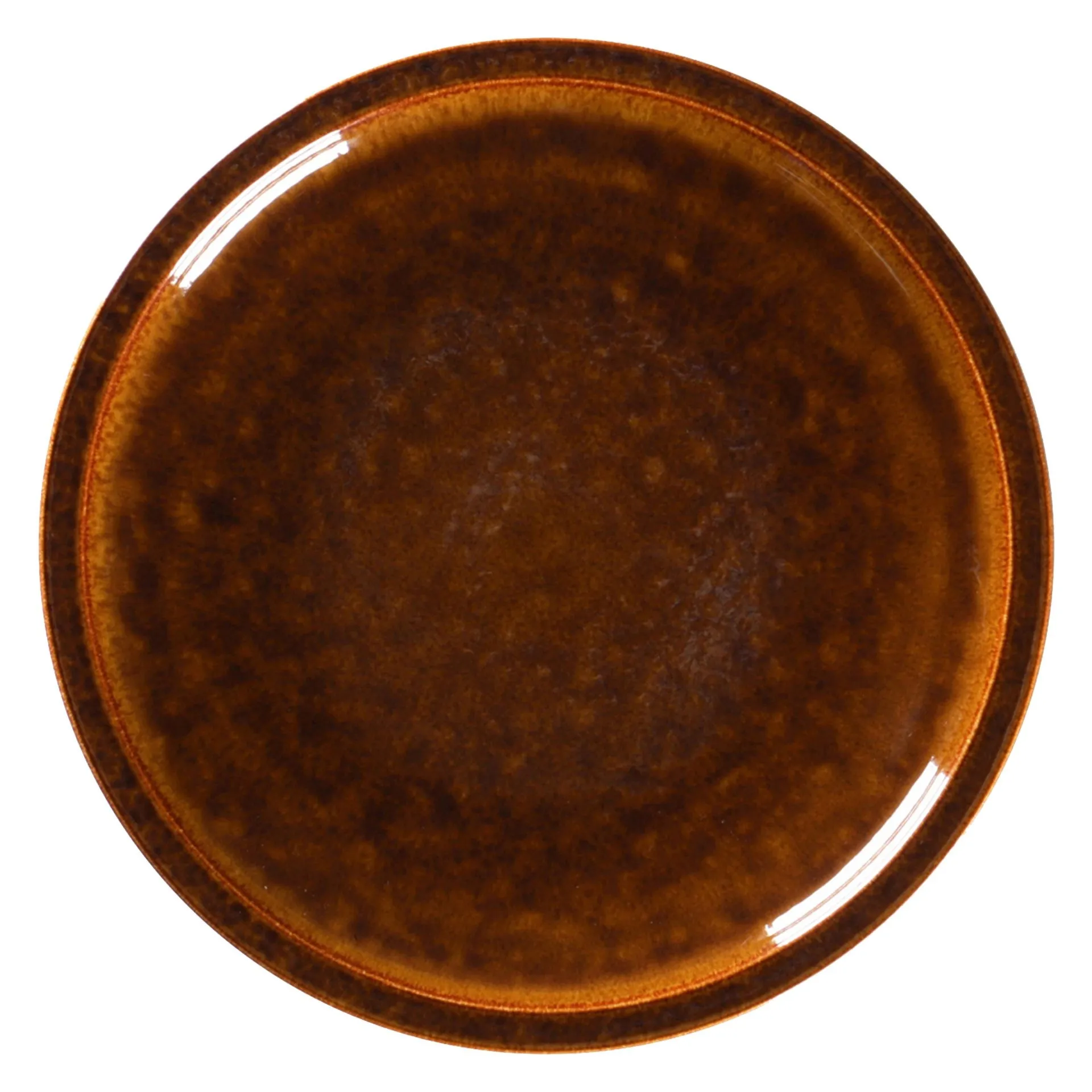 STONE Talerz płaski 16 cm bursztynowy RAK