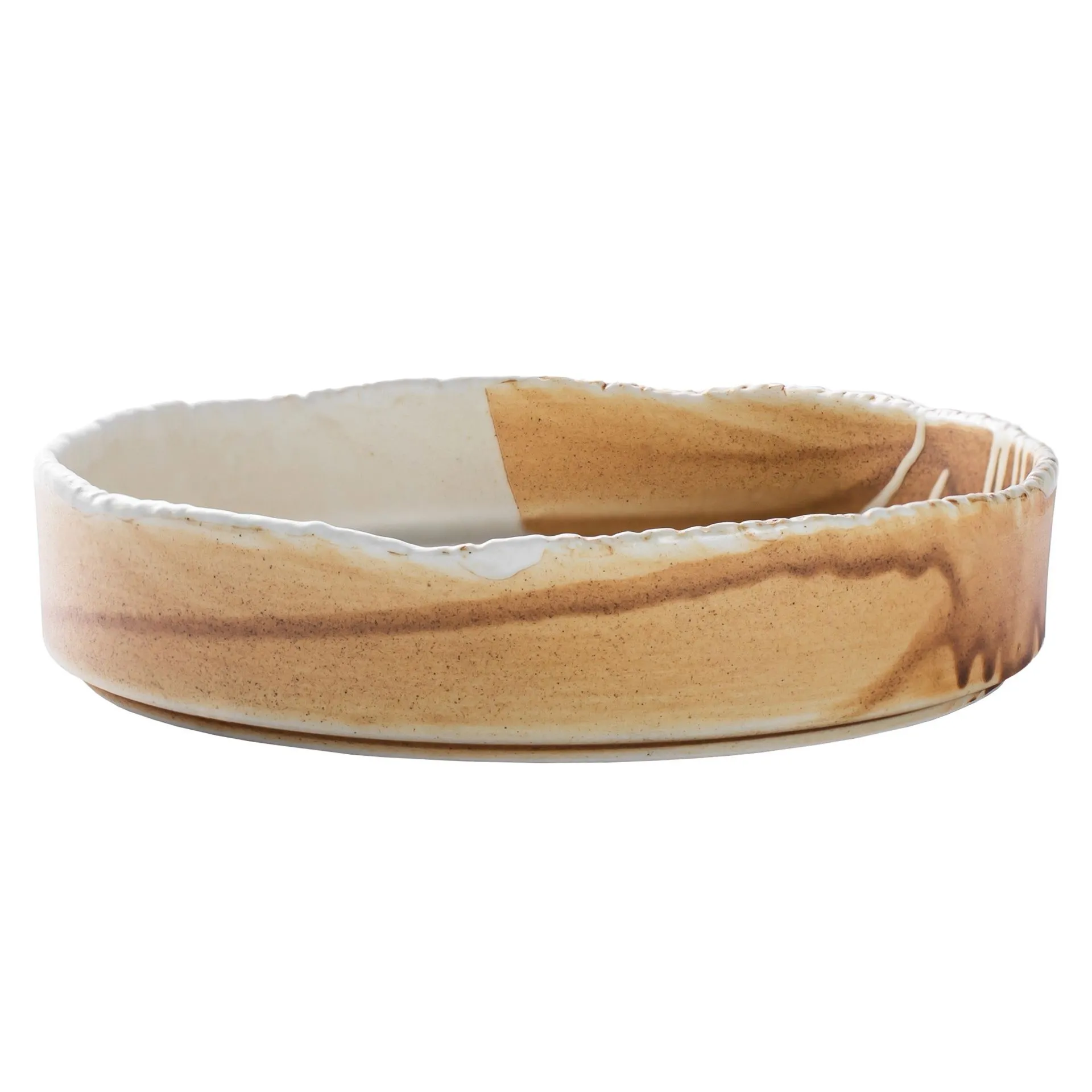 SAMTO Talerz okrągły płaski 20,5 cm kremowy VERLO