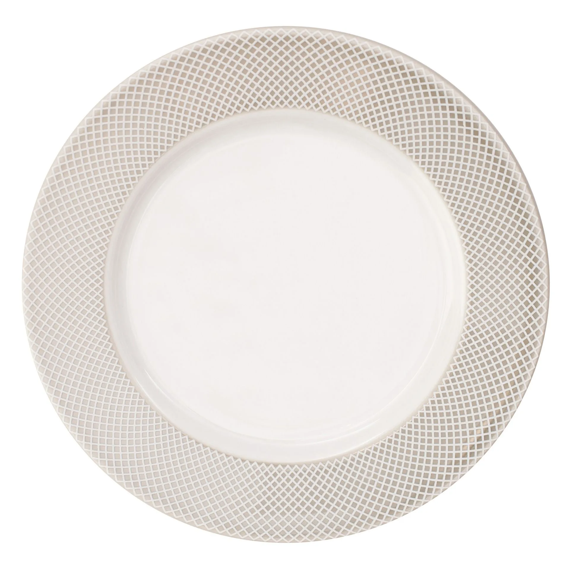 NORWICH Talerz płaski 16 cm beżowy rant VERLO