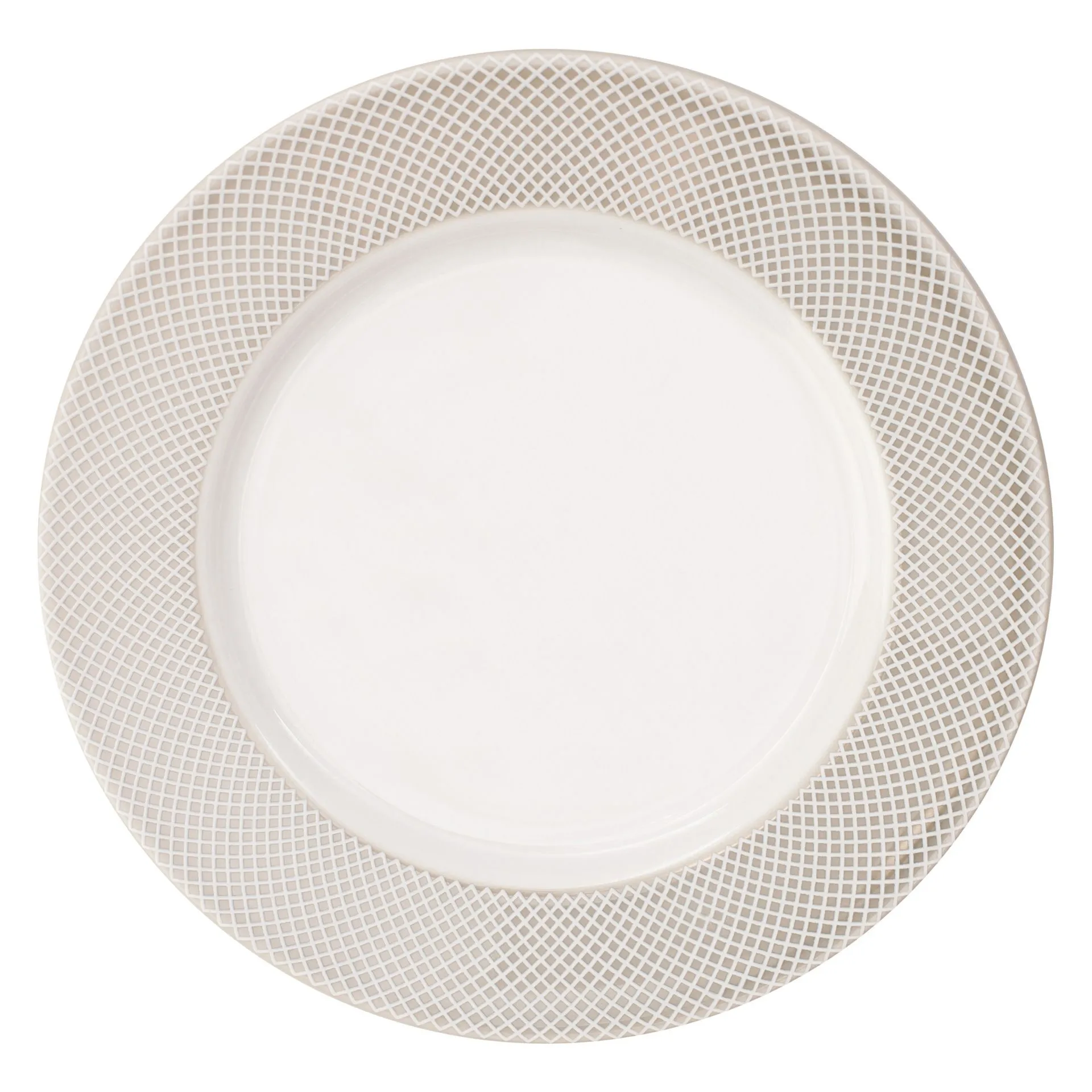 NORWICH Talerz płaski 23 cm beżowy rant VERLO
