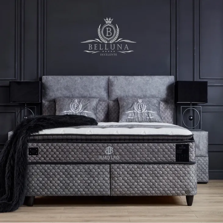 Łóżko kontynentalne Babylon Belluna z kolekcji Selected z materacem - 90 - Nowy