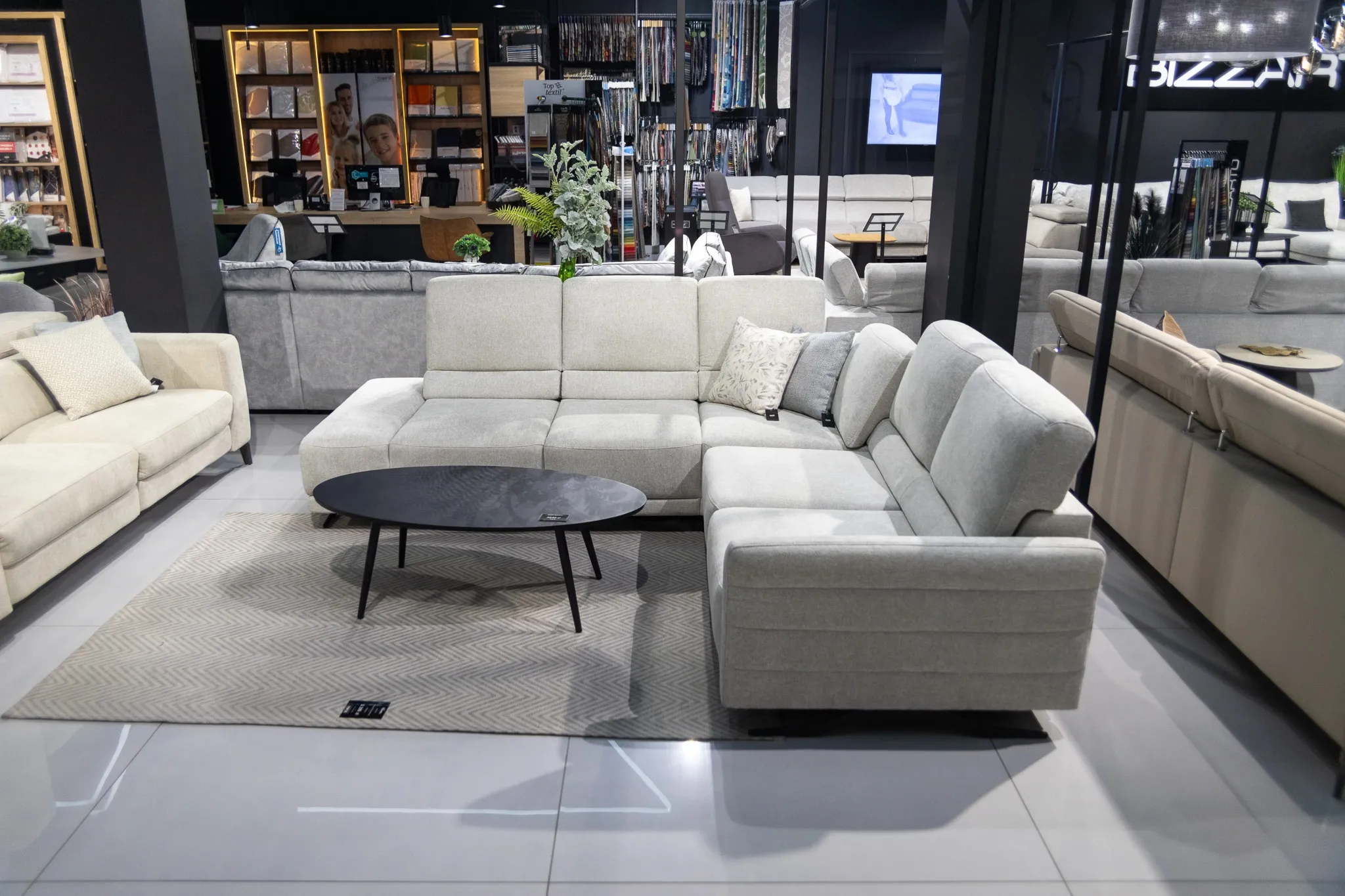 Nowoczesny narożnik Ibisco 2 Vero - wyprzedaż ekspozycji Homms