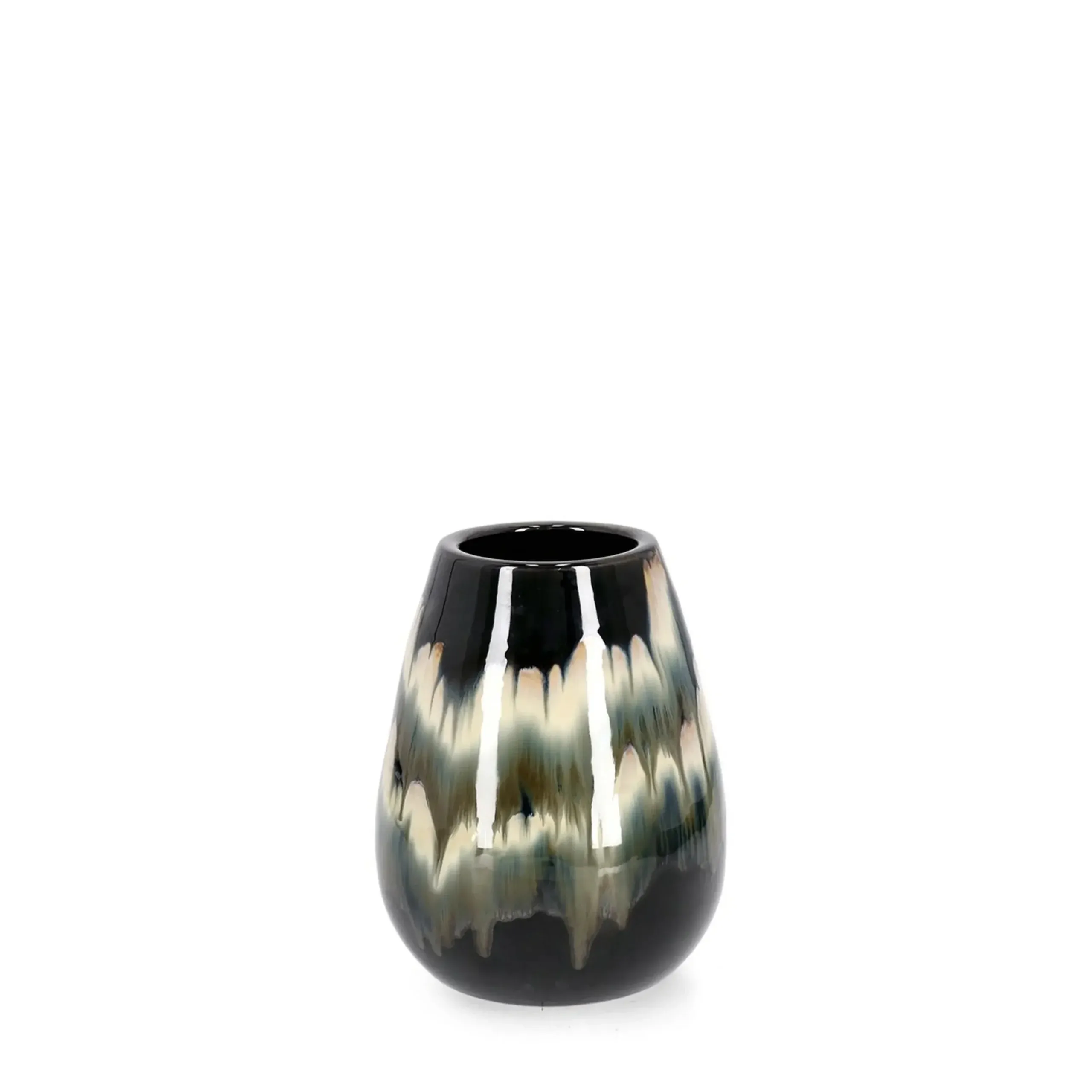 Bolzano Cristallo Wazon Ø24 czarny ceramika