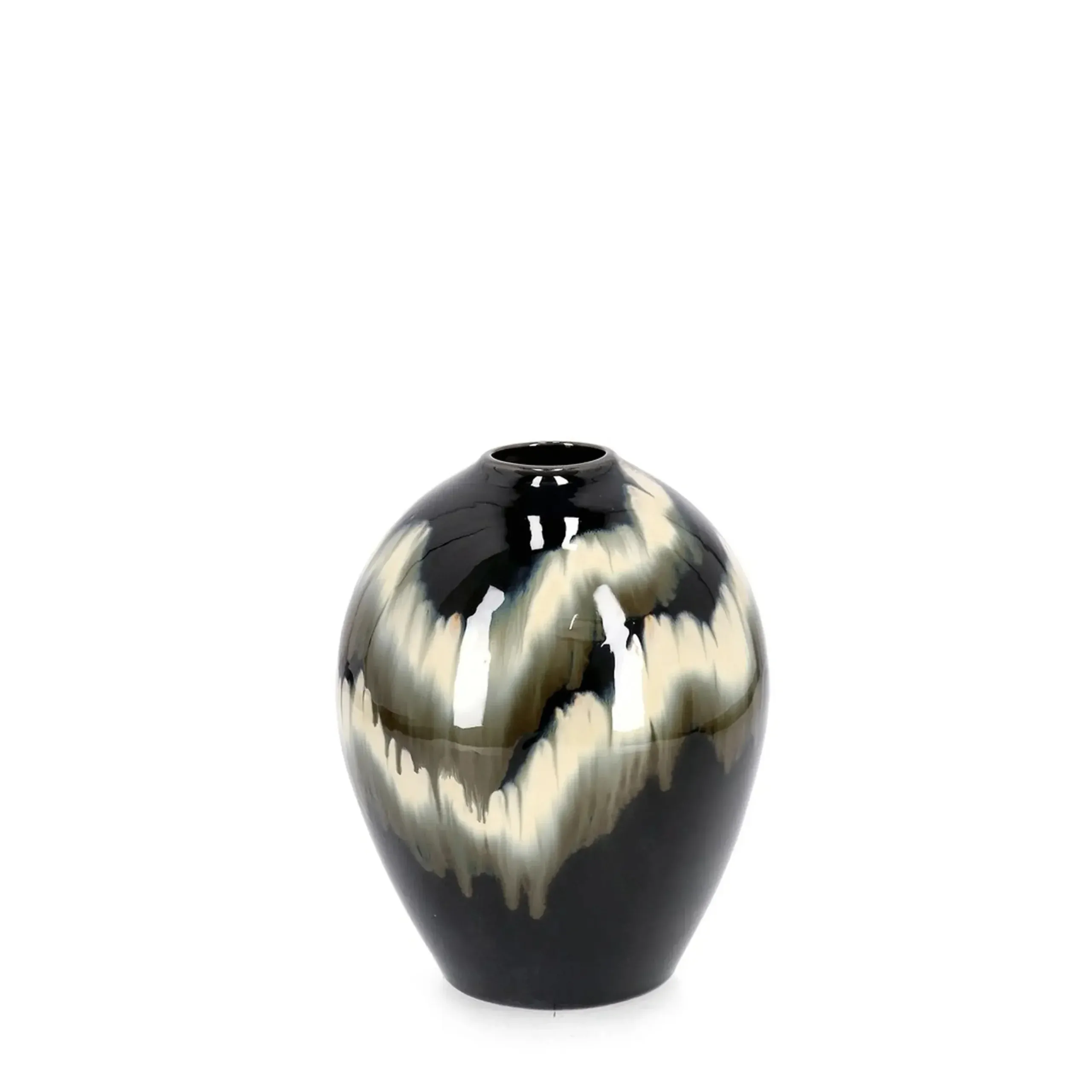 Bolzano Cristallo Wazon Ø25 czarny terakota