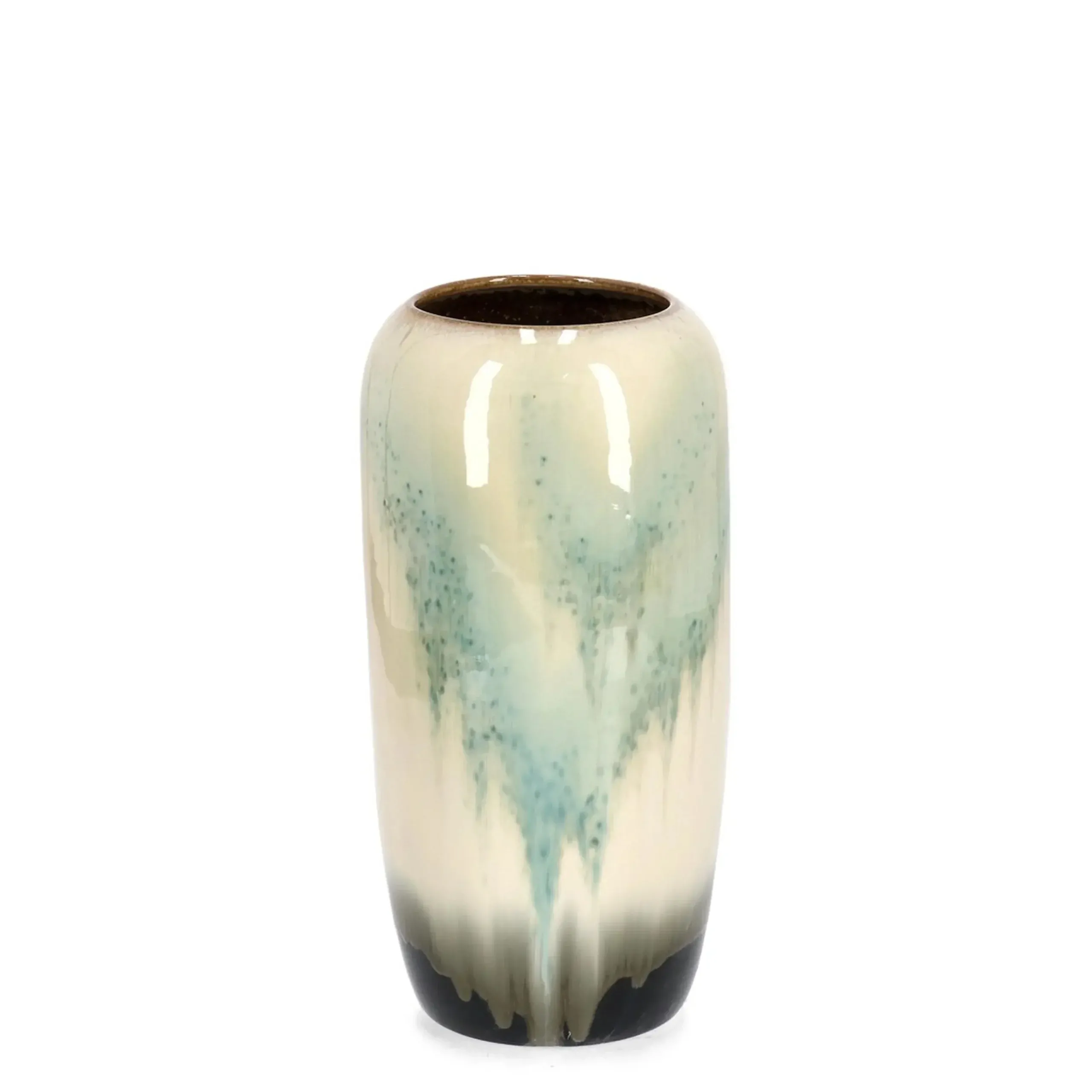 Bolzano Cristallo Wazon Ø20 beżowy terakota