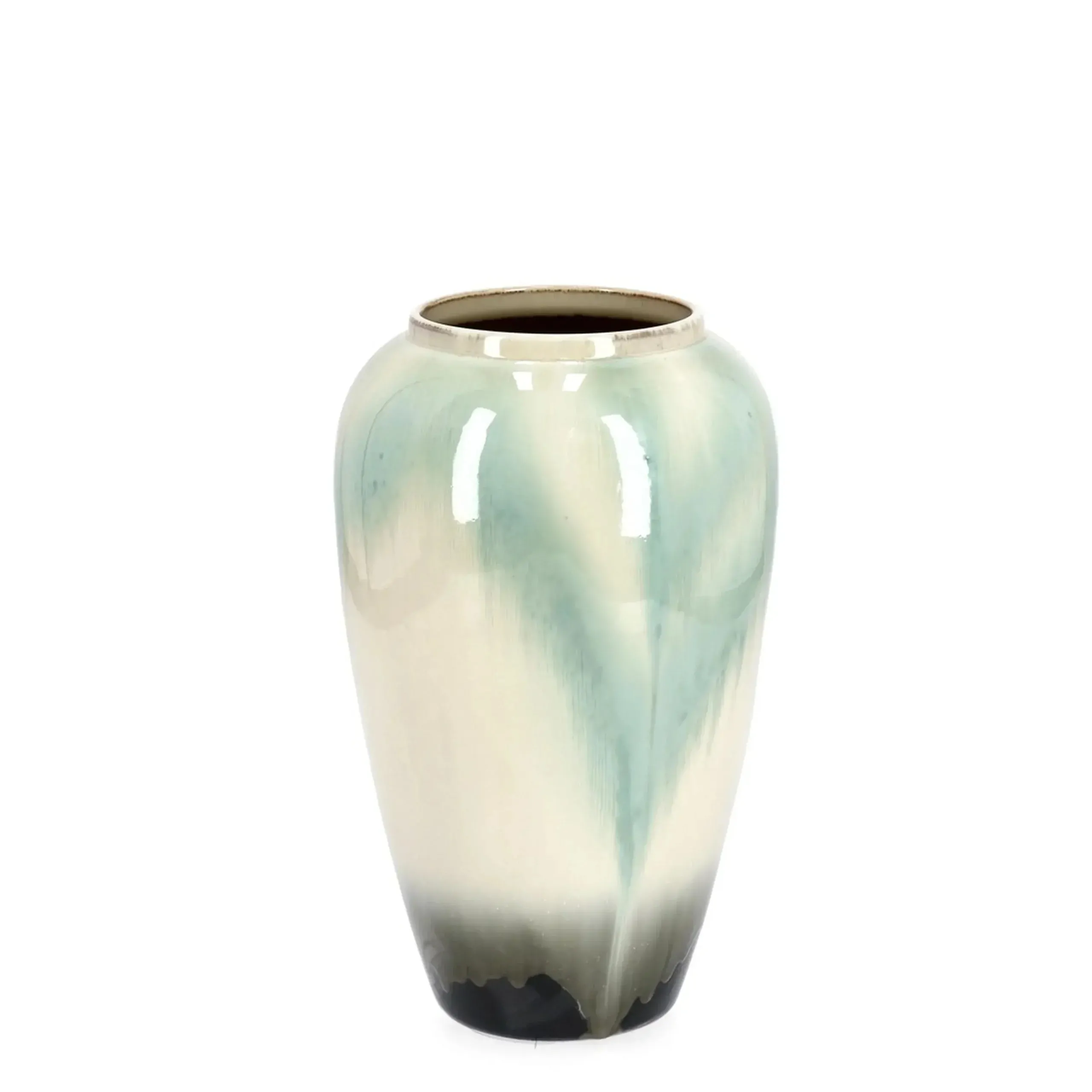 Bolzano Cristallo Wazon Ø25 beżowy terakota