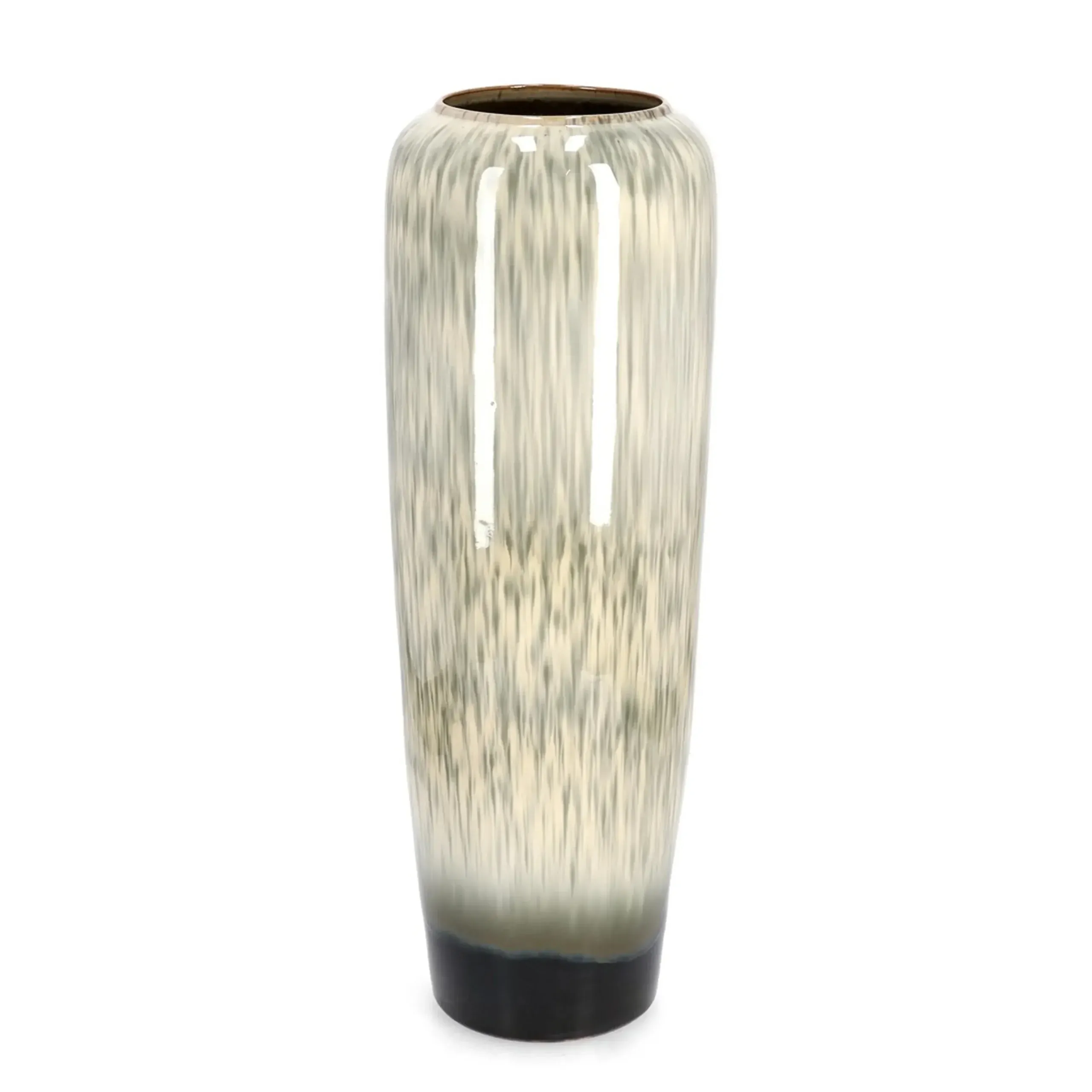 Bolzano Cristallo Wazon Ø27 beżowy terakota