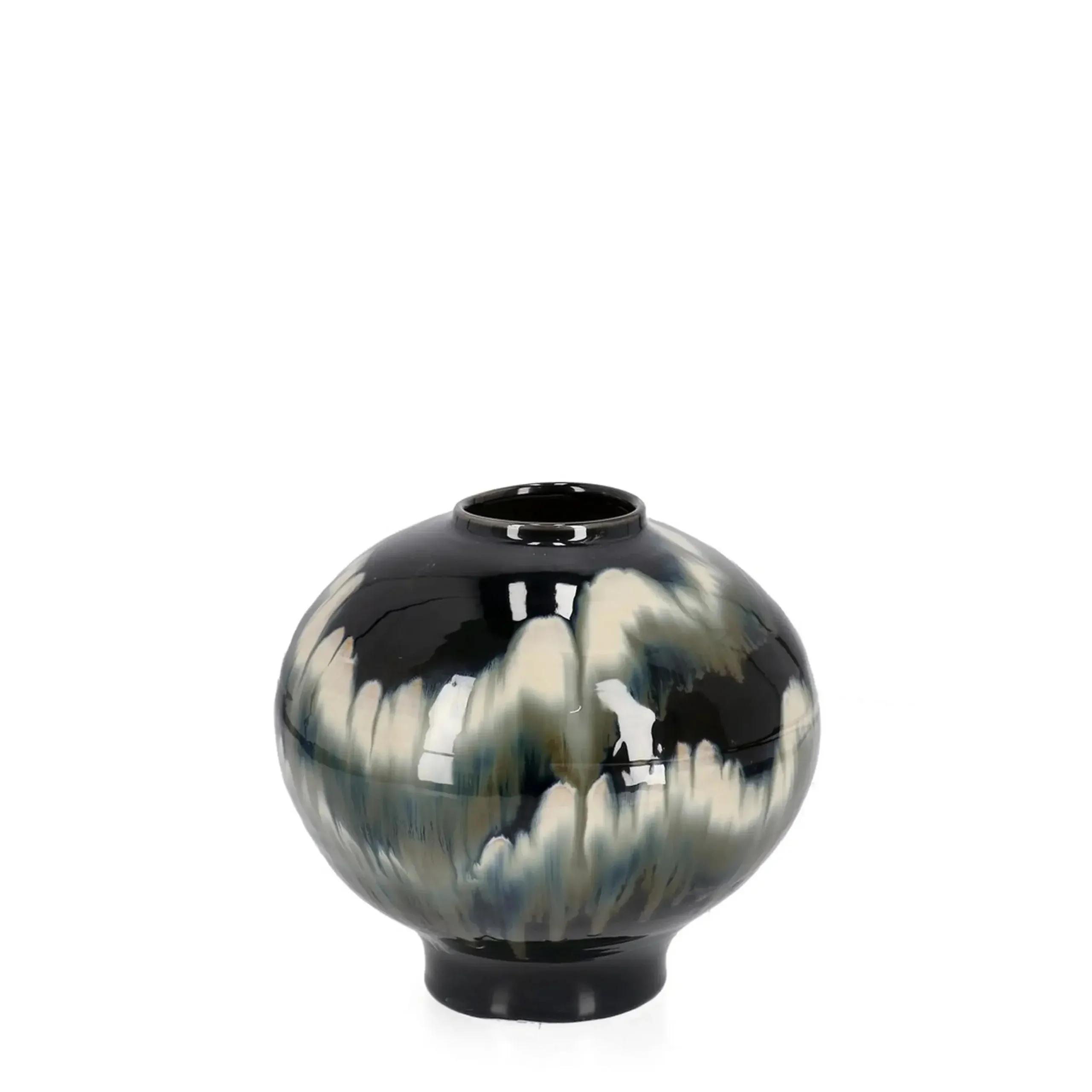 Bolzano Cristallo Wazon Ø30 czarny terakota