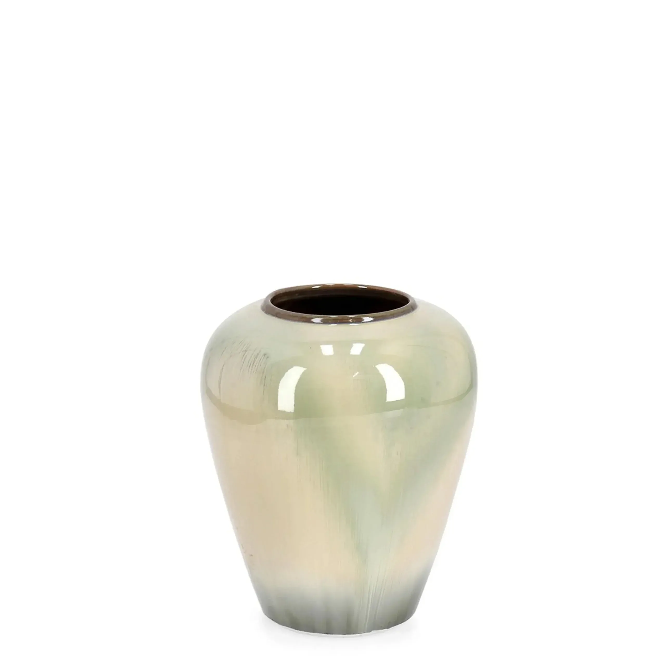 Bolzano Cristallo Wazon Ø25 biały terakota