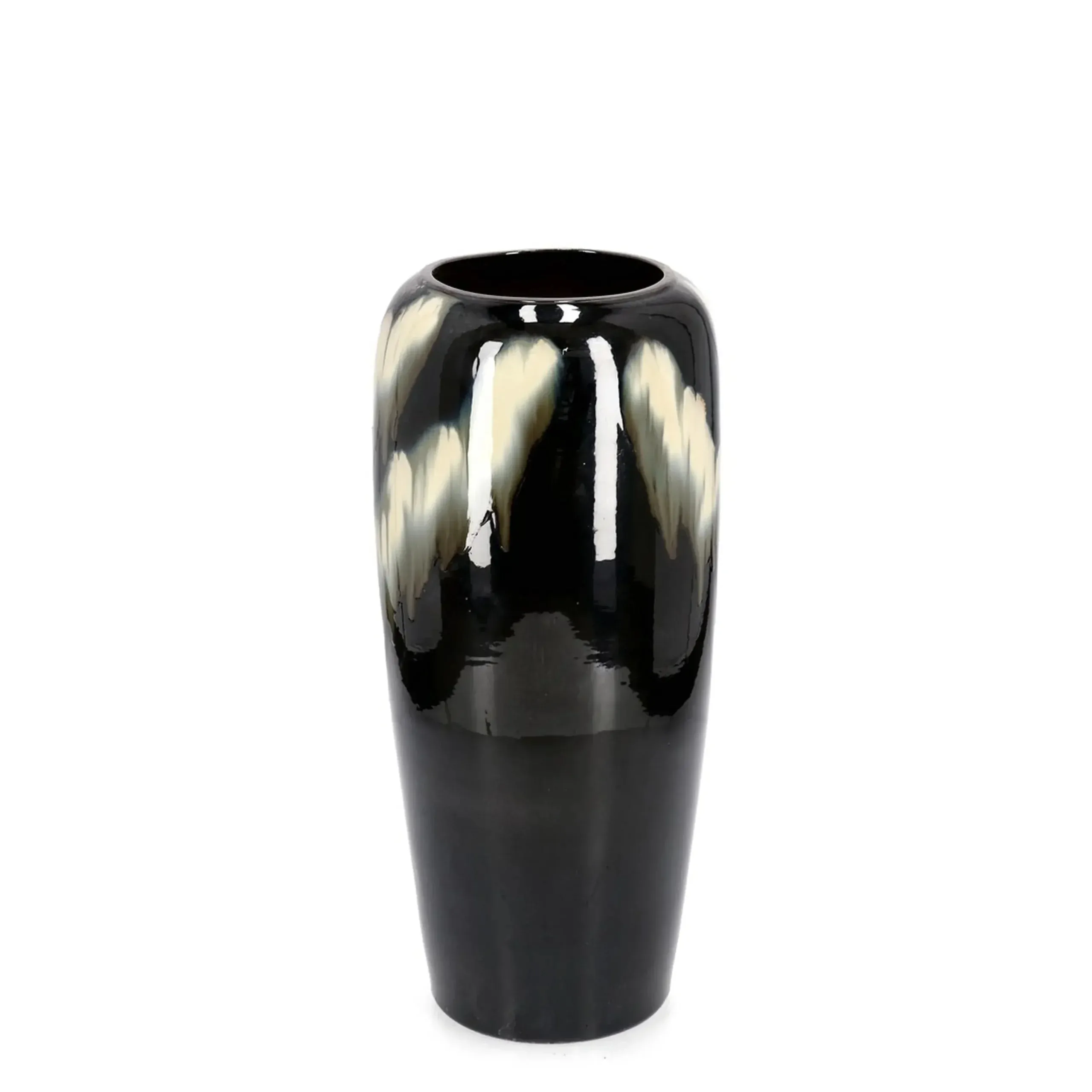 Bolzano Cristallo Wazon Ø26 czarny terakota