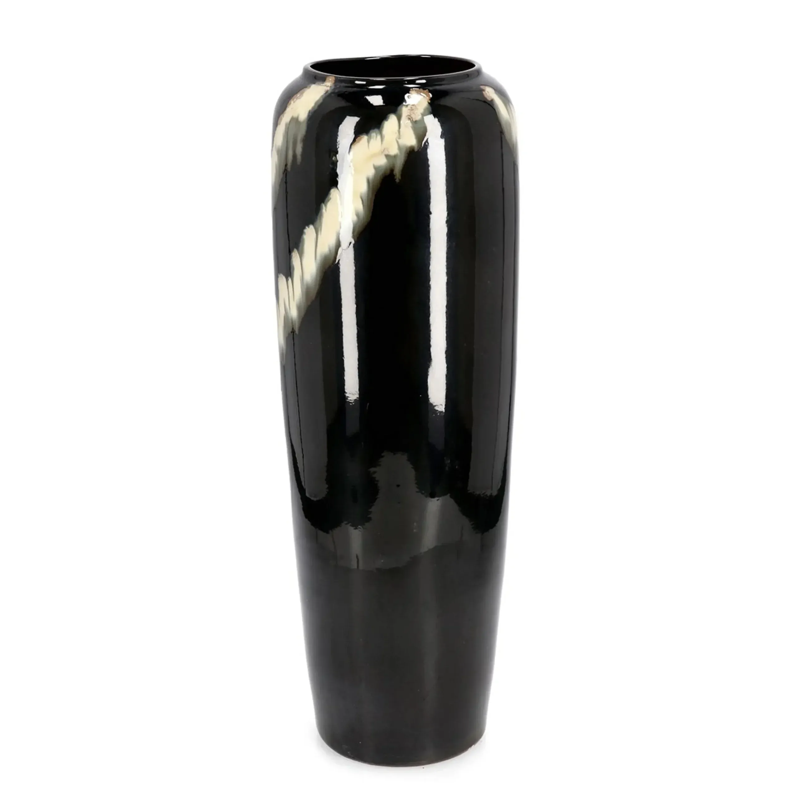 Bolzano Cristallo Wazon Ø27 czarny terakota