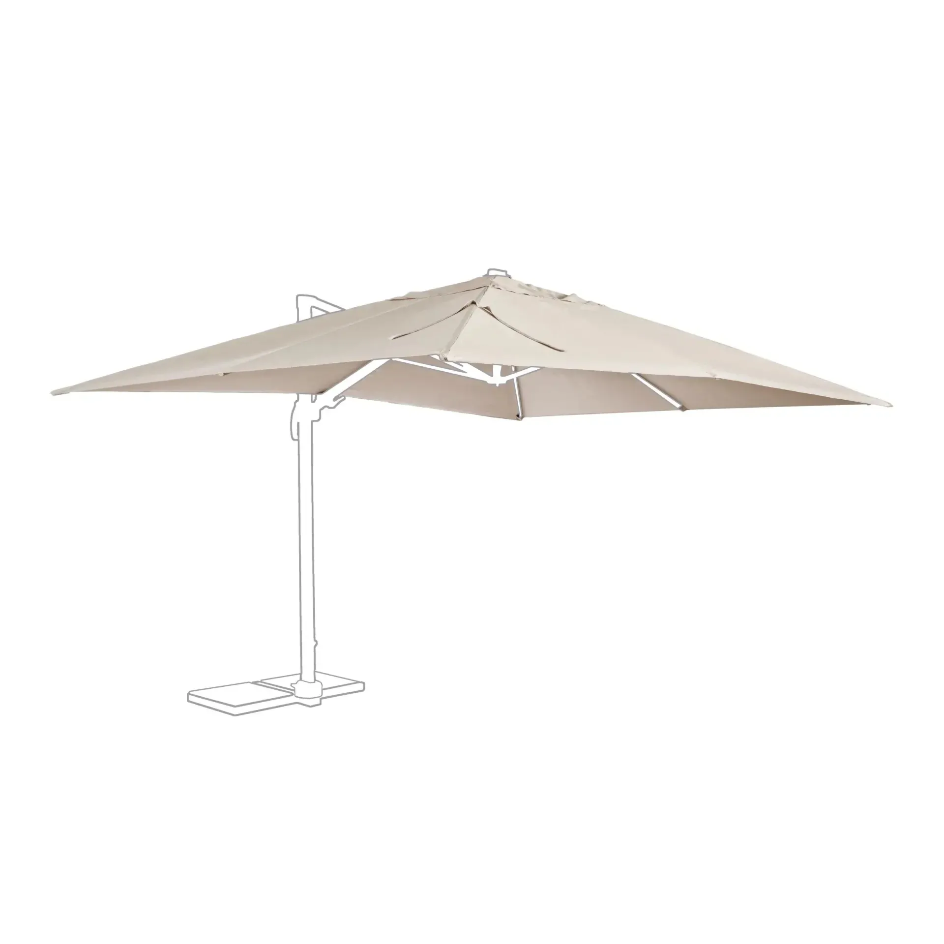 Bolzano Santorino Poszycie dla parasola 400x300 beżowe poliester