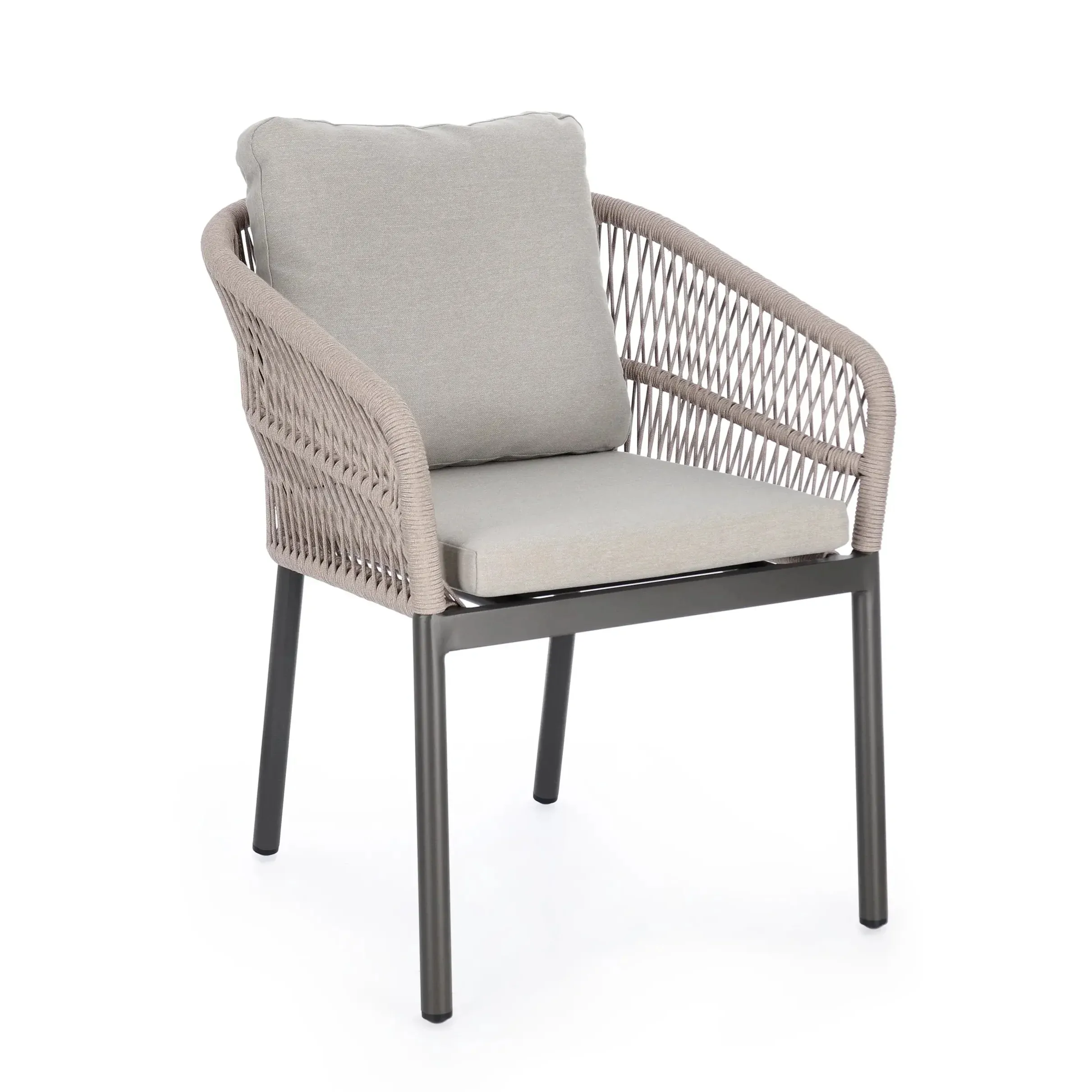 Bolzano Galla Krzesło ogrodowe 62x68 beżowe aluminium