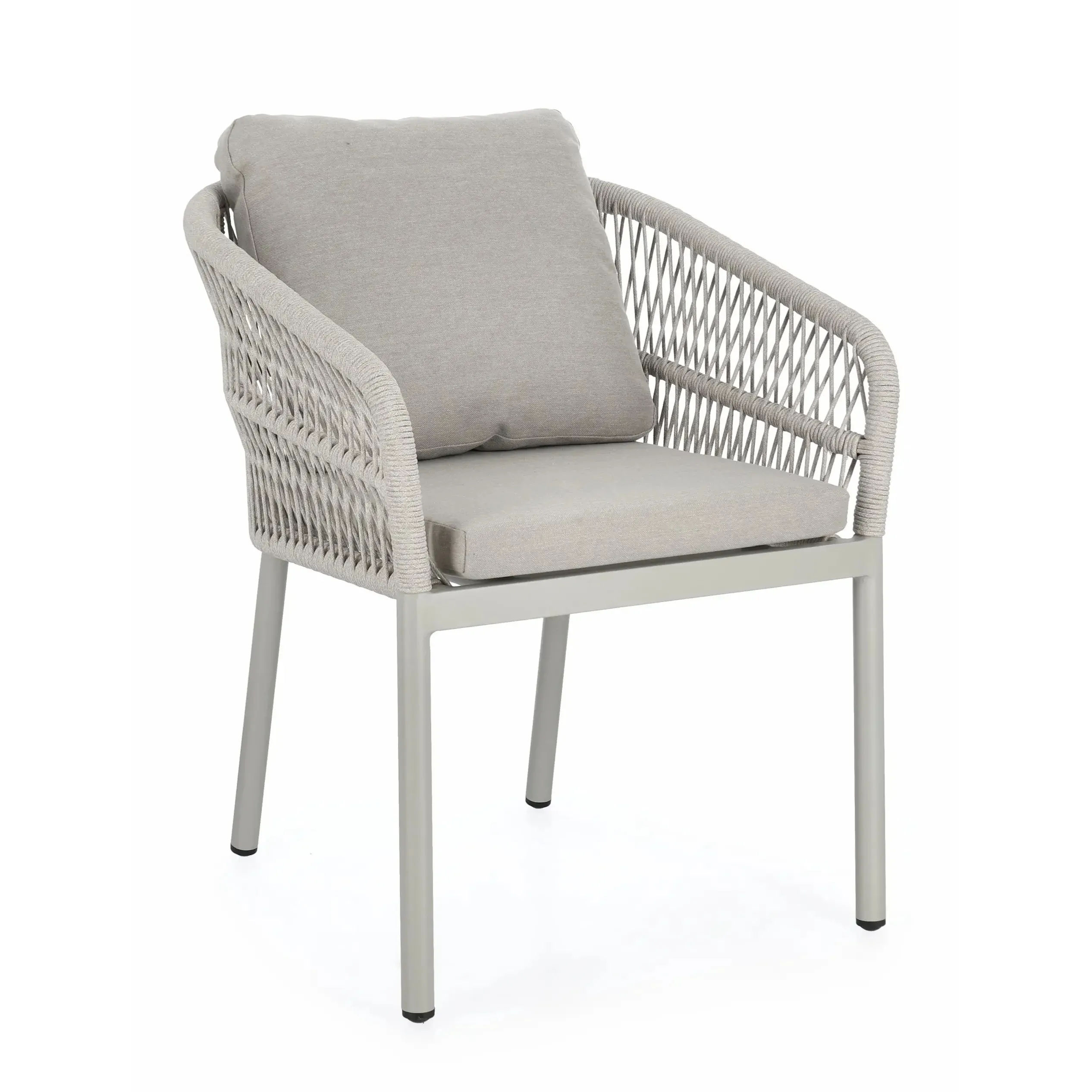 Bolzano Galla Krzesło ogrodowe 62x68 szare aluminium