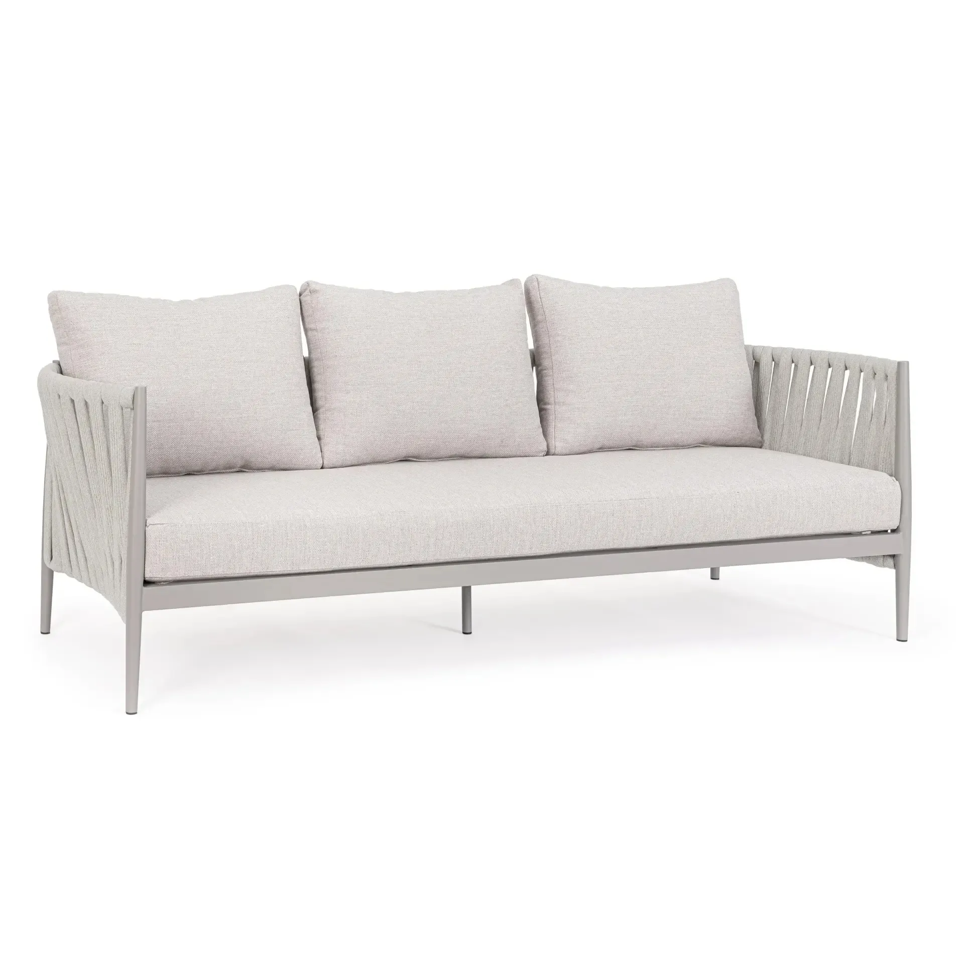 Bolzano Juno Sofa ogrodowa 3 osobowa 231x83 beżowa aluminium