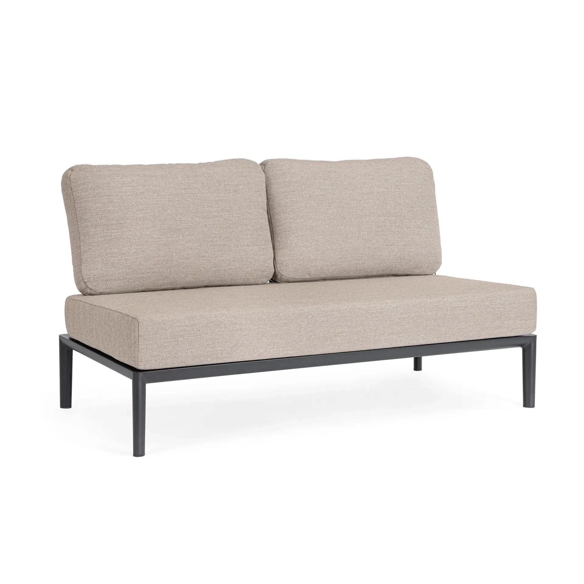 Bolzano Giacomo Sofa ogrodowa 144x80 antracytowa aluminum