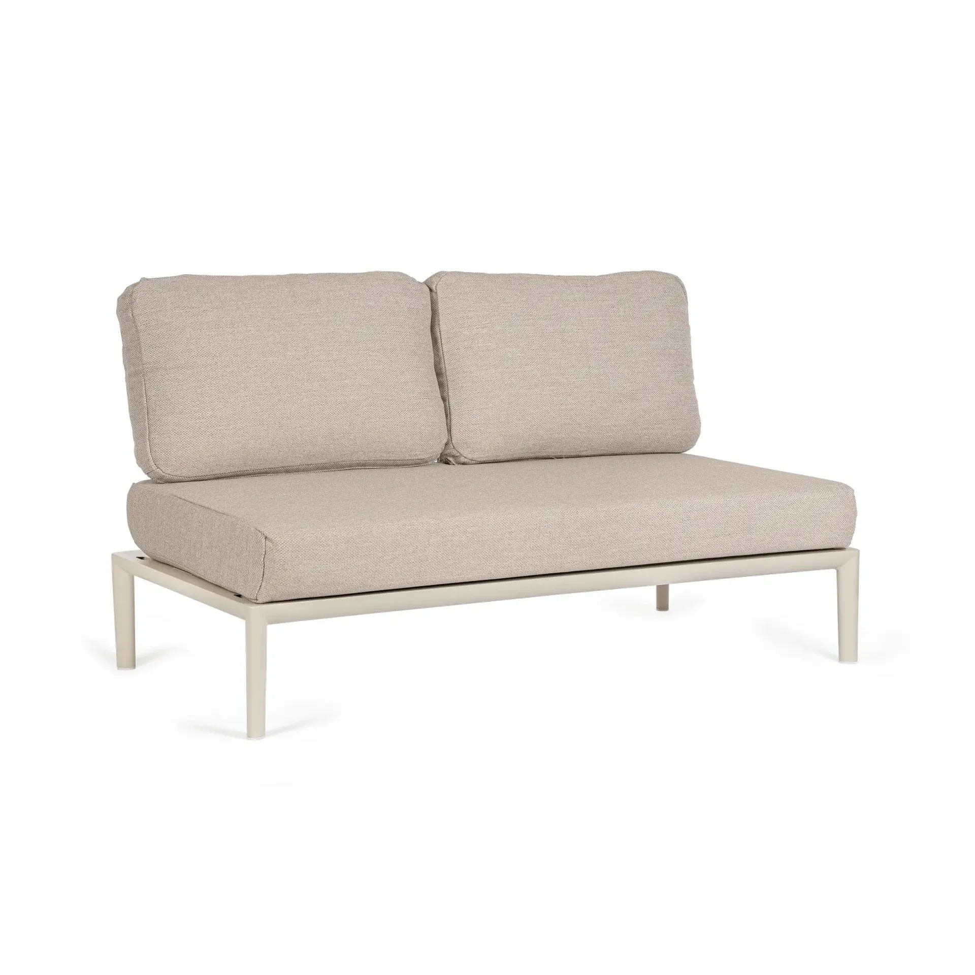 Bolzano Giacomo Sofa ogrodowa 144x80 beżowa aluminium