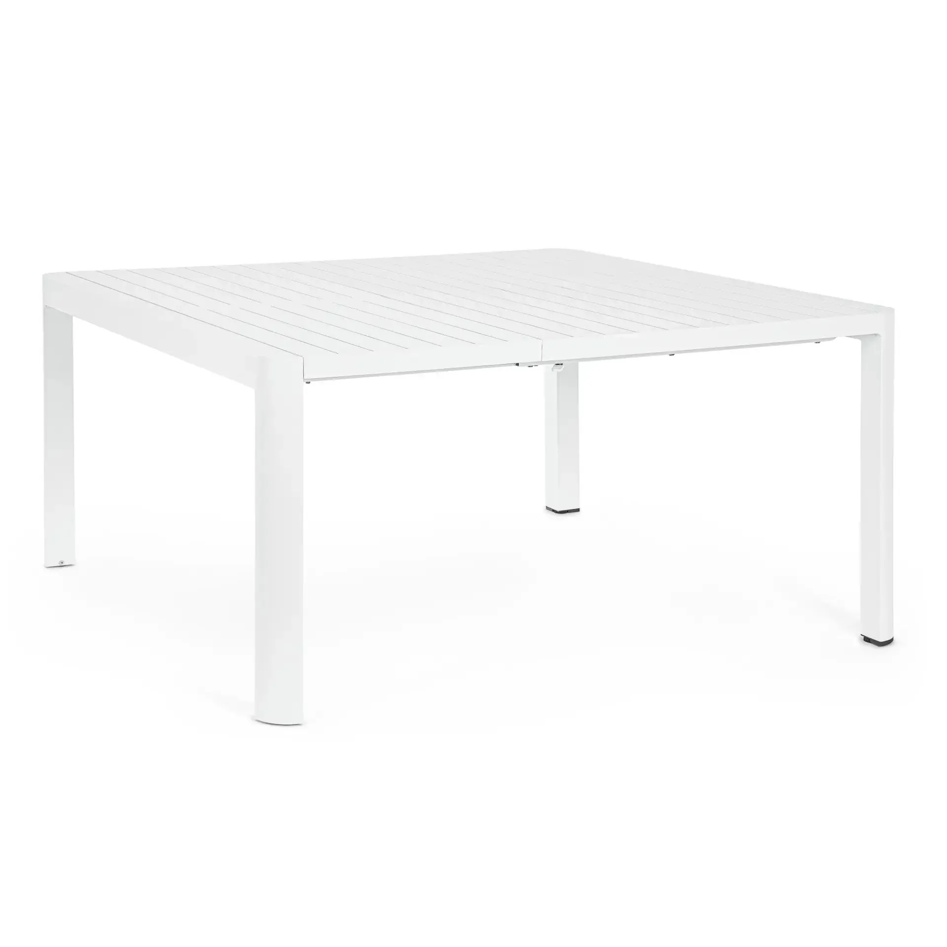 Bolzano Kastello Stół ogrodowy rozkładany 149x97-149 biały aluminium