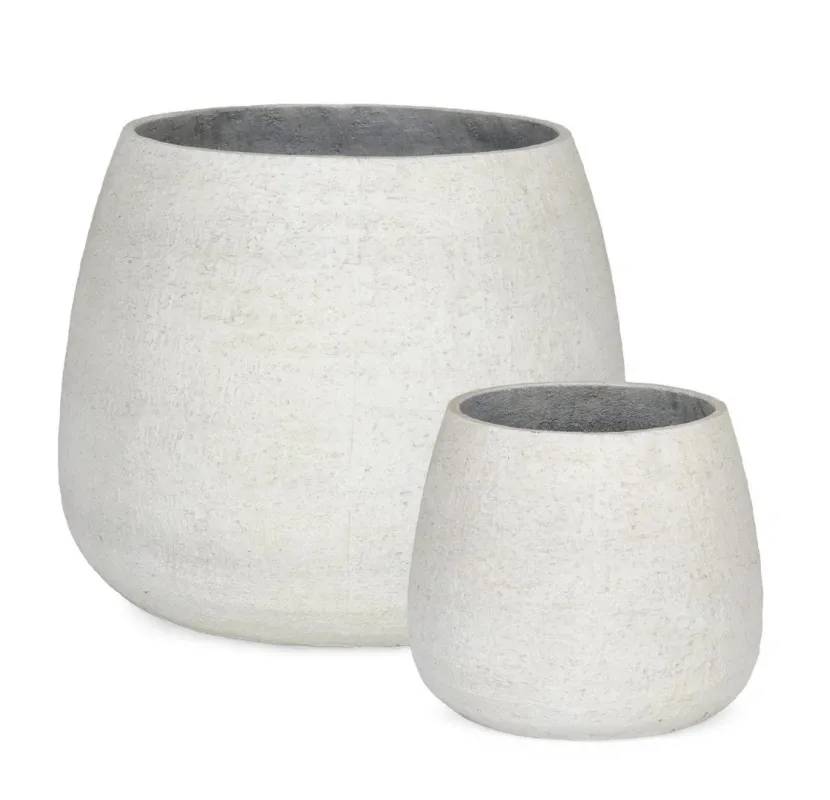 Bolzano Enrico Zestaw donic Ø45,5+Ø75 biały glina - włókno szklane