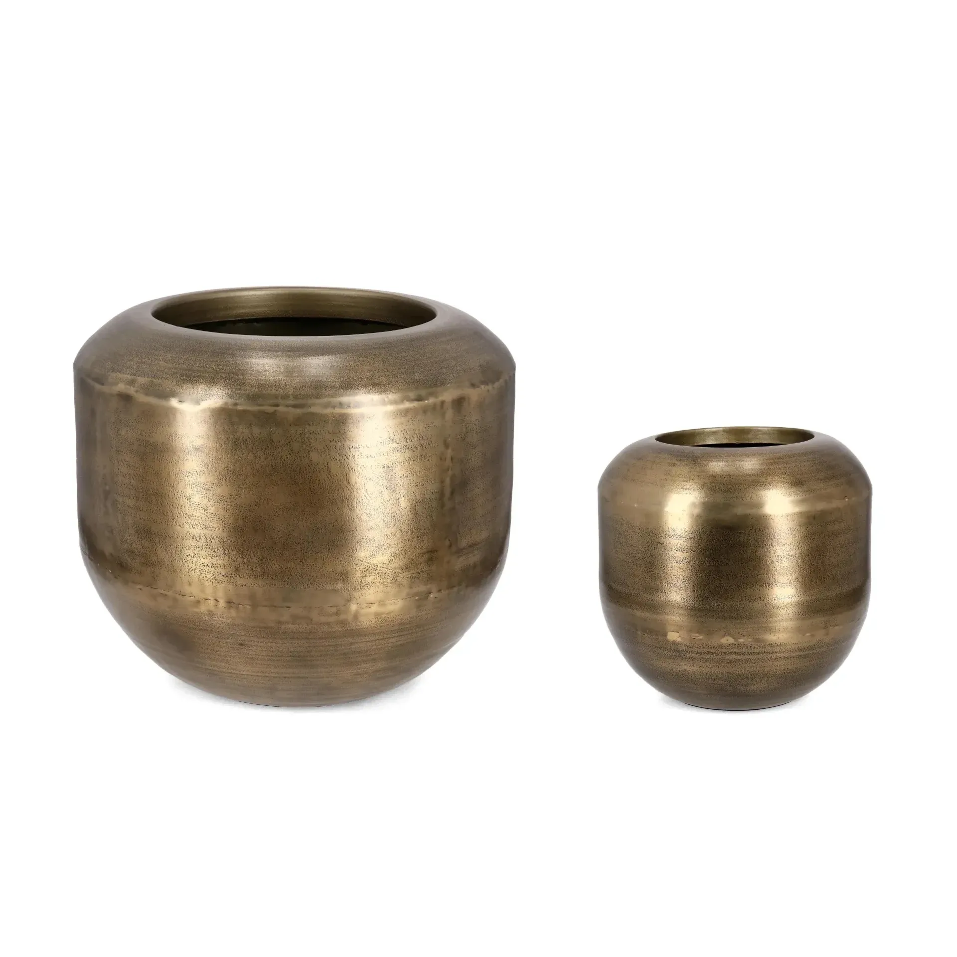 Bolzano Novella Zestaw wazonów Ø40 + Ø66 złote aluminium