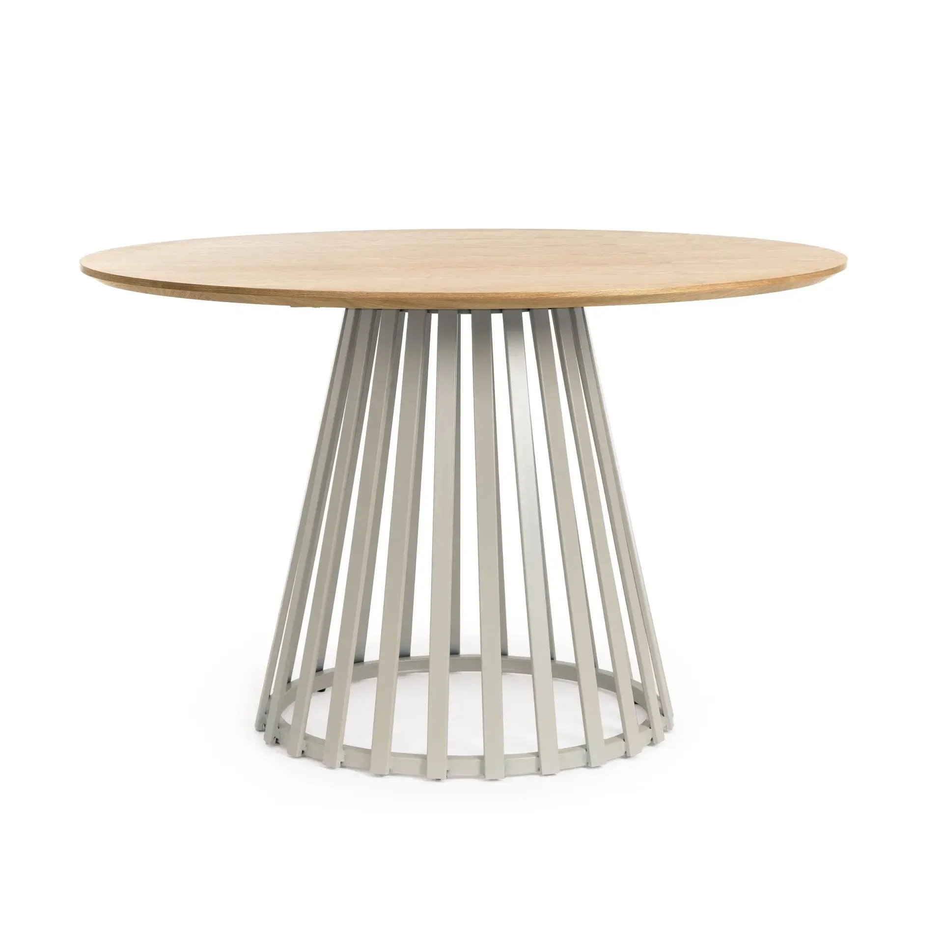 Bolzano Carvello Stół Ø120 beżowy metal - mdf