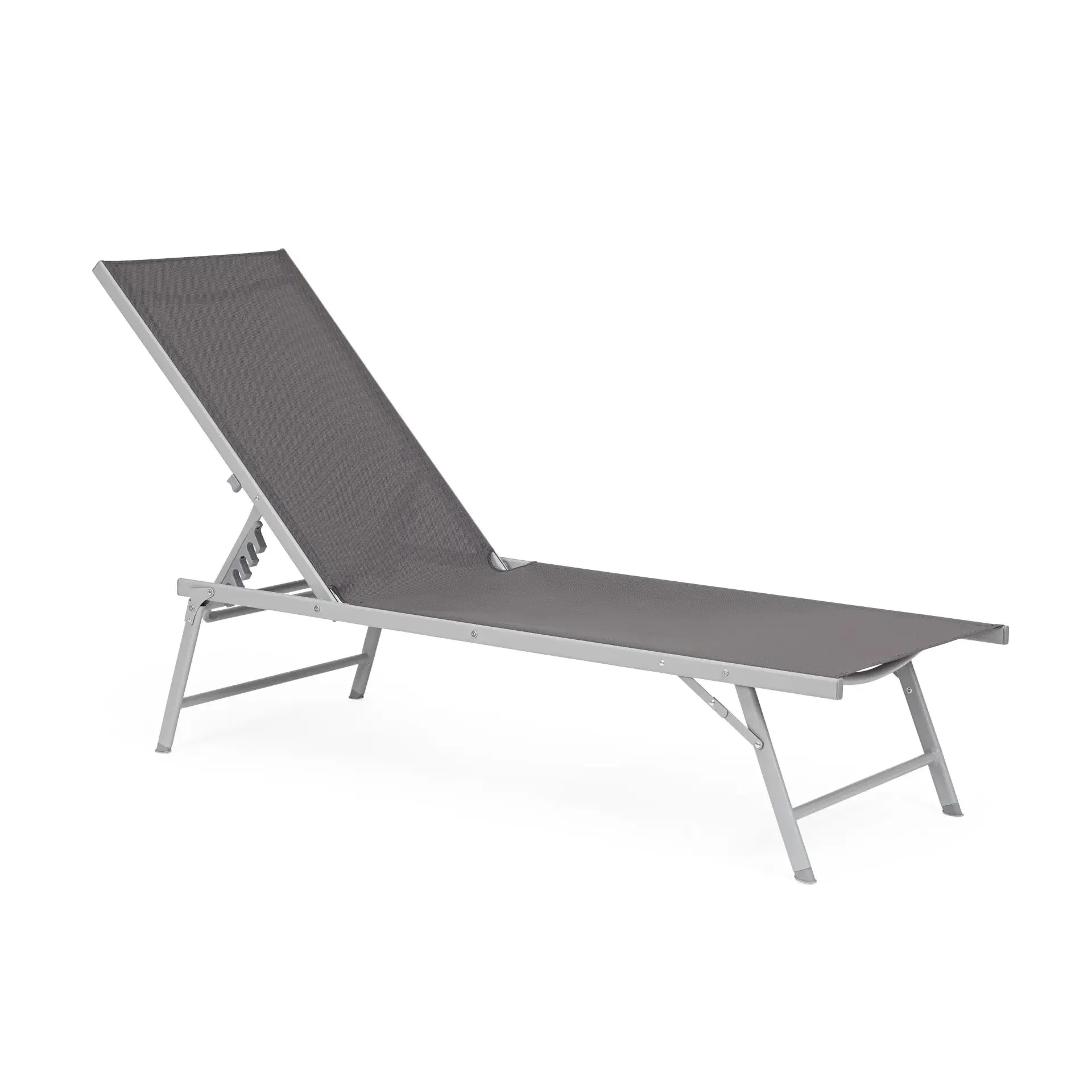 Bolzano Casanova Leżanka ogrodowa 181x55,5 szara aluminium