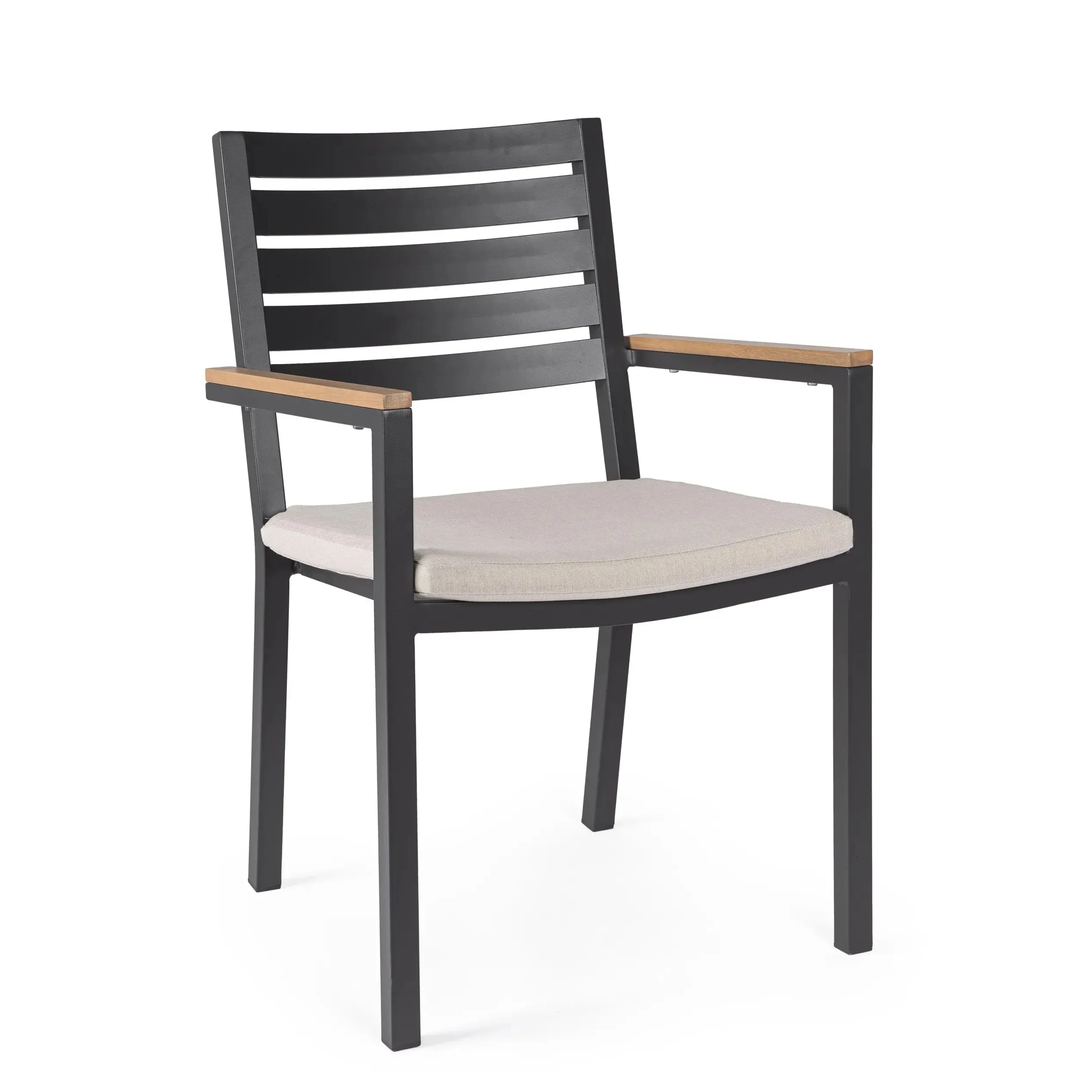 Bolzano Horizon Krzesło ogrodowe 55x56 antracytowe aluminium