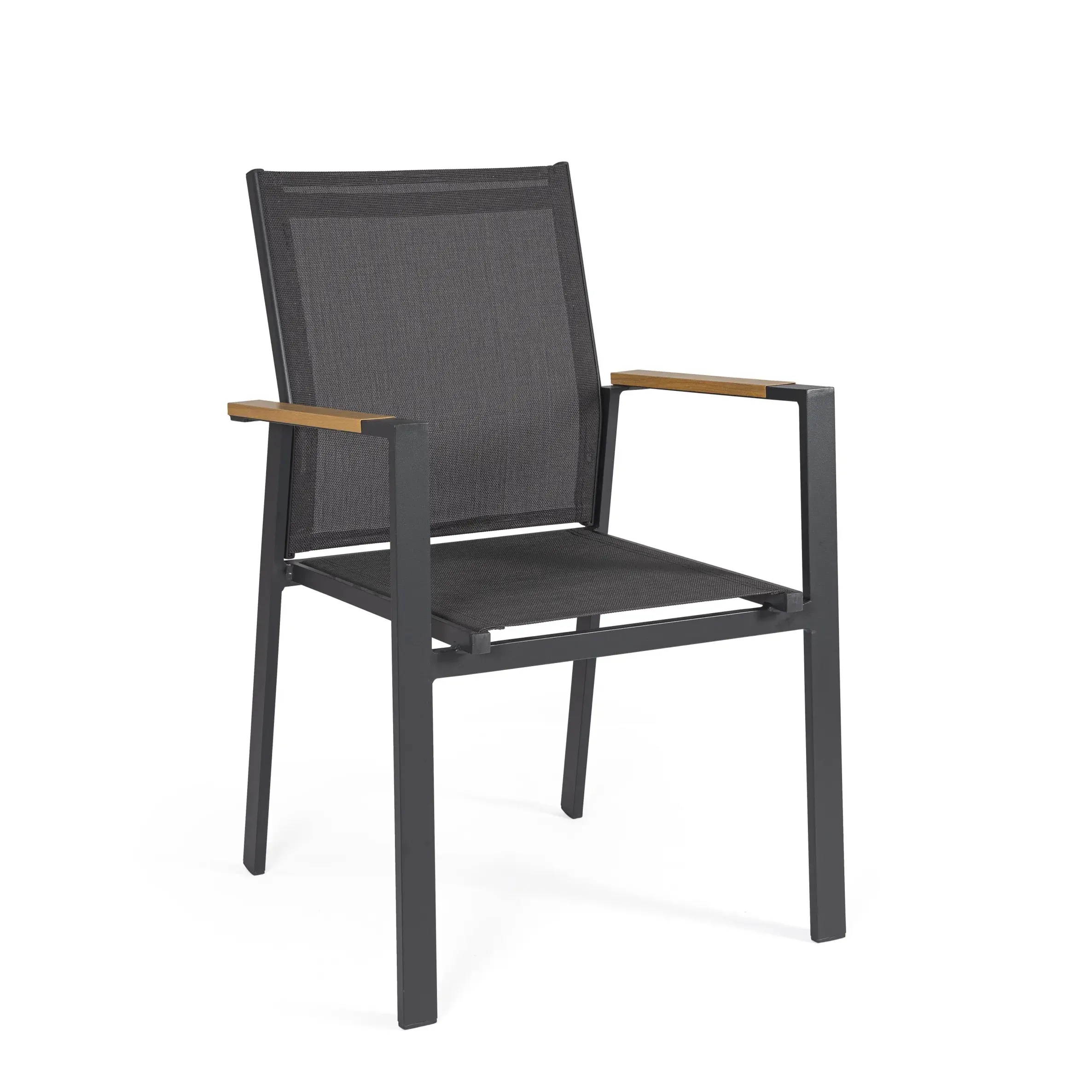 Bolzano Habano Krzesło ogrodowe 56.5 x 57 antracytowe aluminium