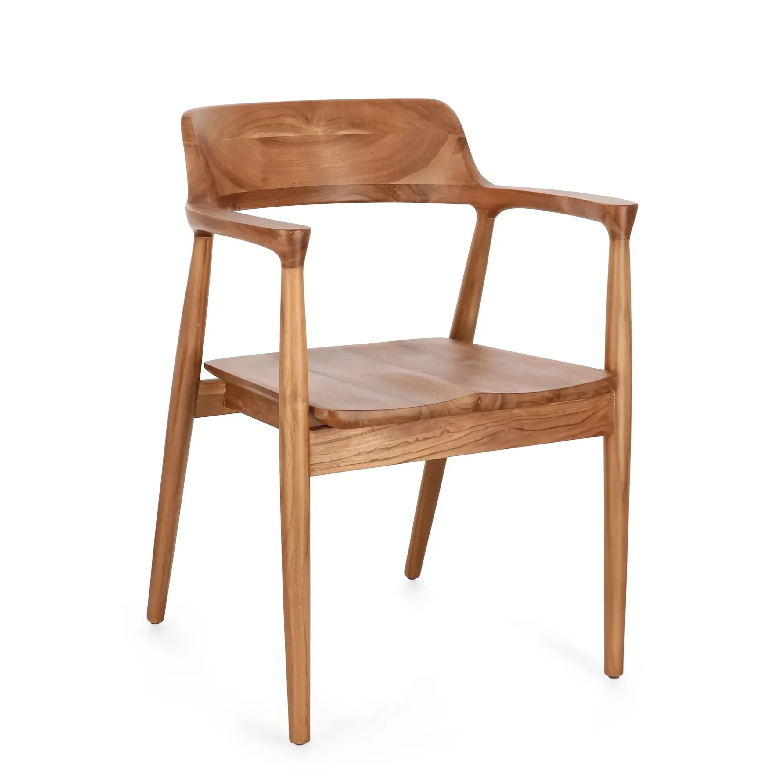 Bolzano Sublime Krzesło 59x58 brązowe drewno teak