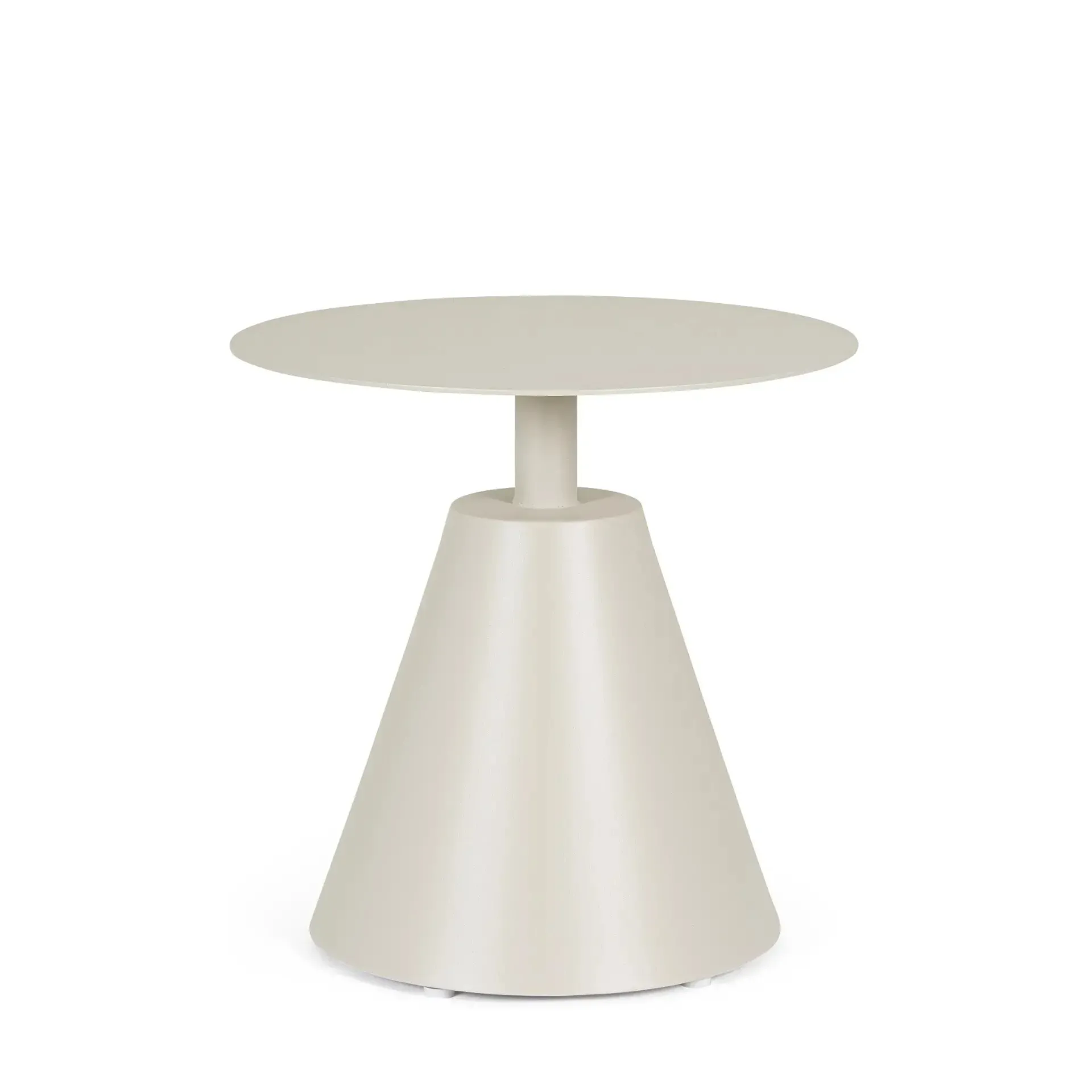 Bolzano Acri Stolik ogrodowy Ø50 beżowy aluminium