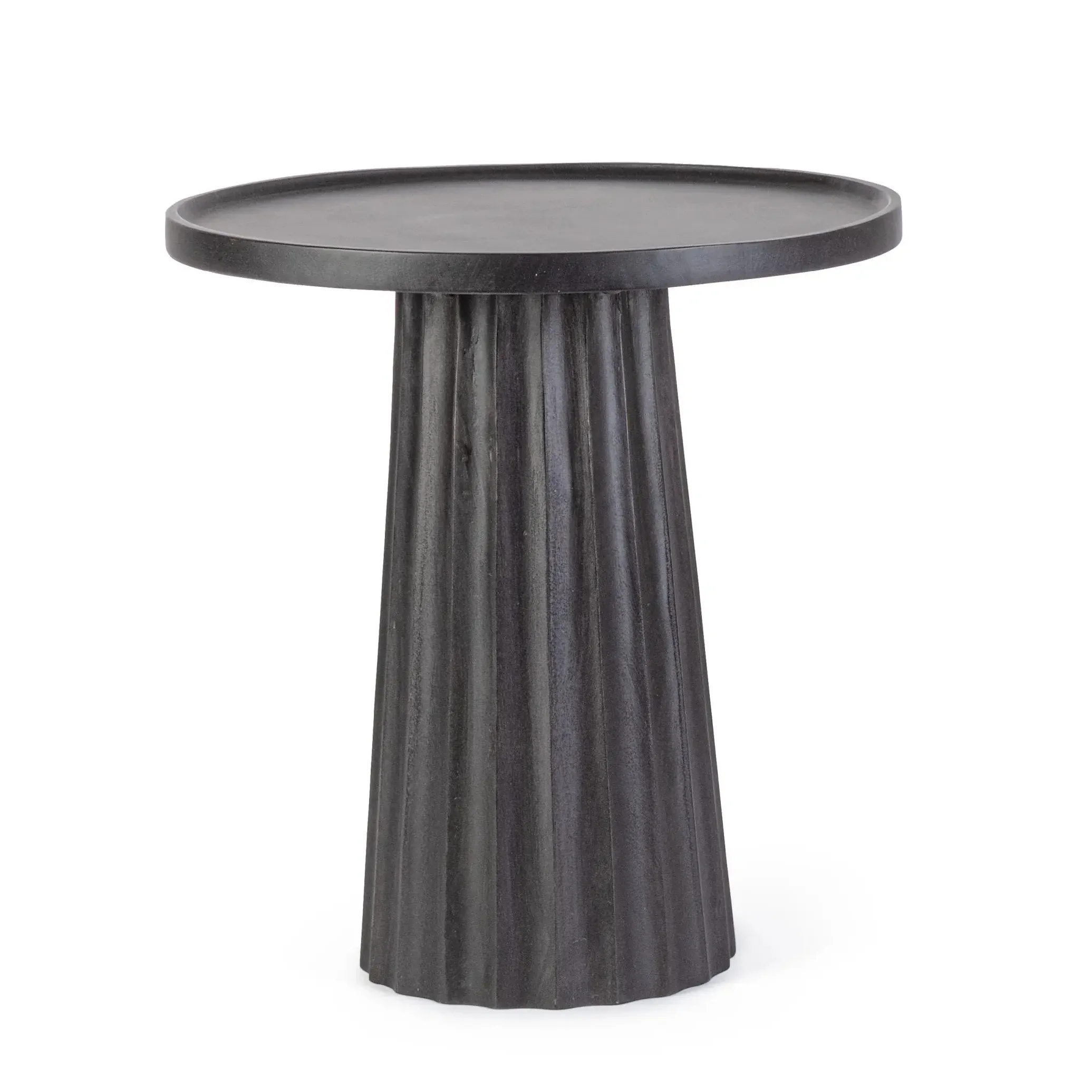 Bolzano Opale  Stolik kawowy Ø46 czarny drewno