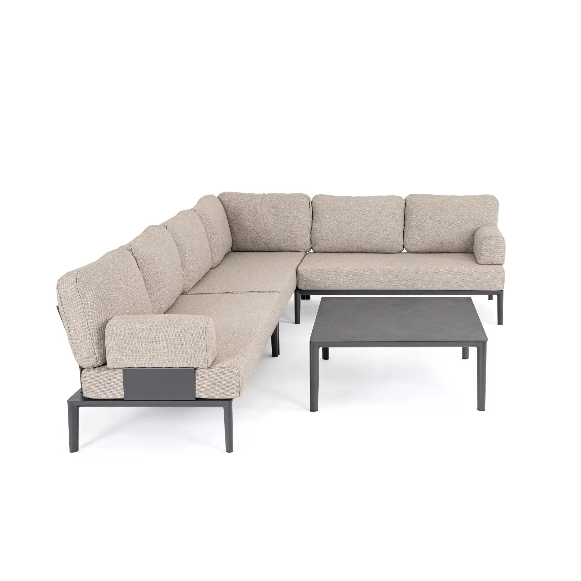 Bolzano GIACOMO I zestaw ogrodowy, antracytowy, aluminium