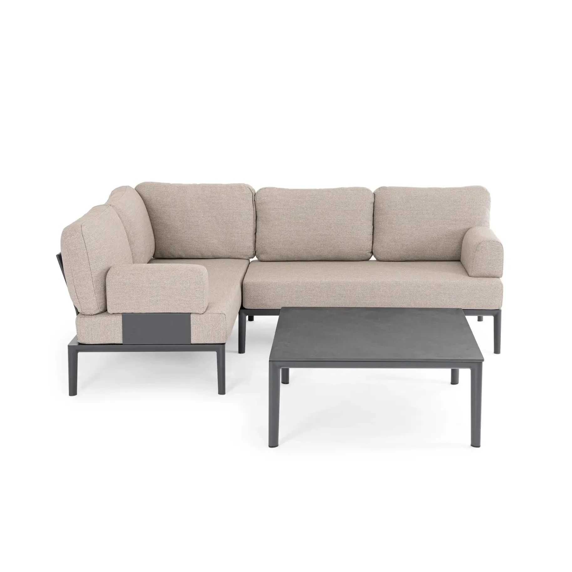 Bolzano GIACOMO III zestaw ogrodowy, antracytowy, aluminium