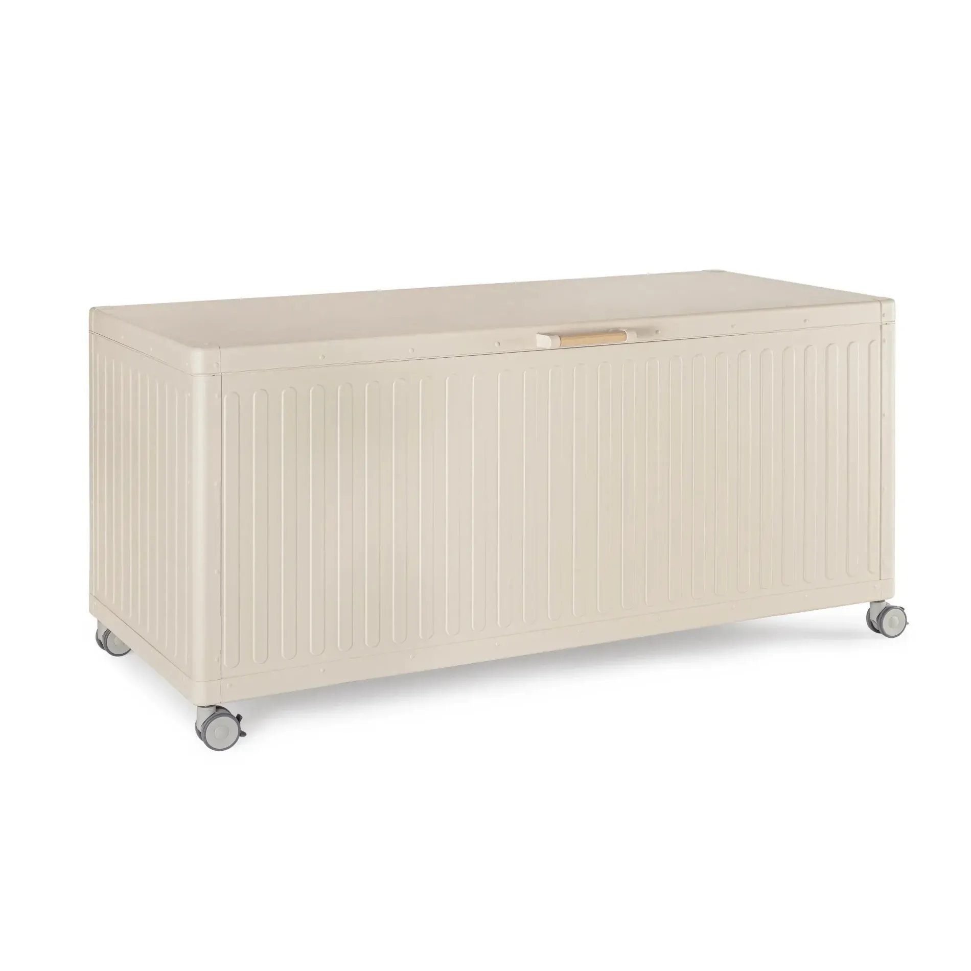 Bolzano Roma Skrzynia ogrodowa 164,8x72 beżowa aluminium