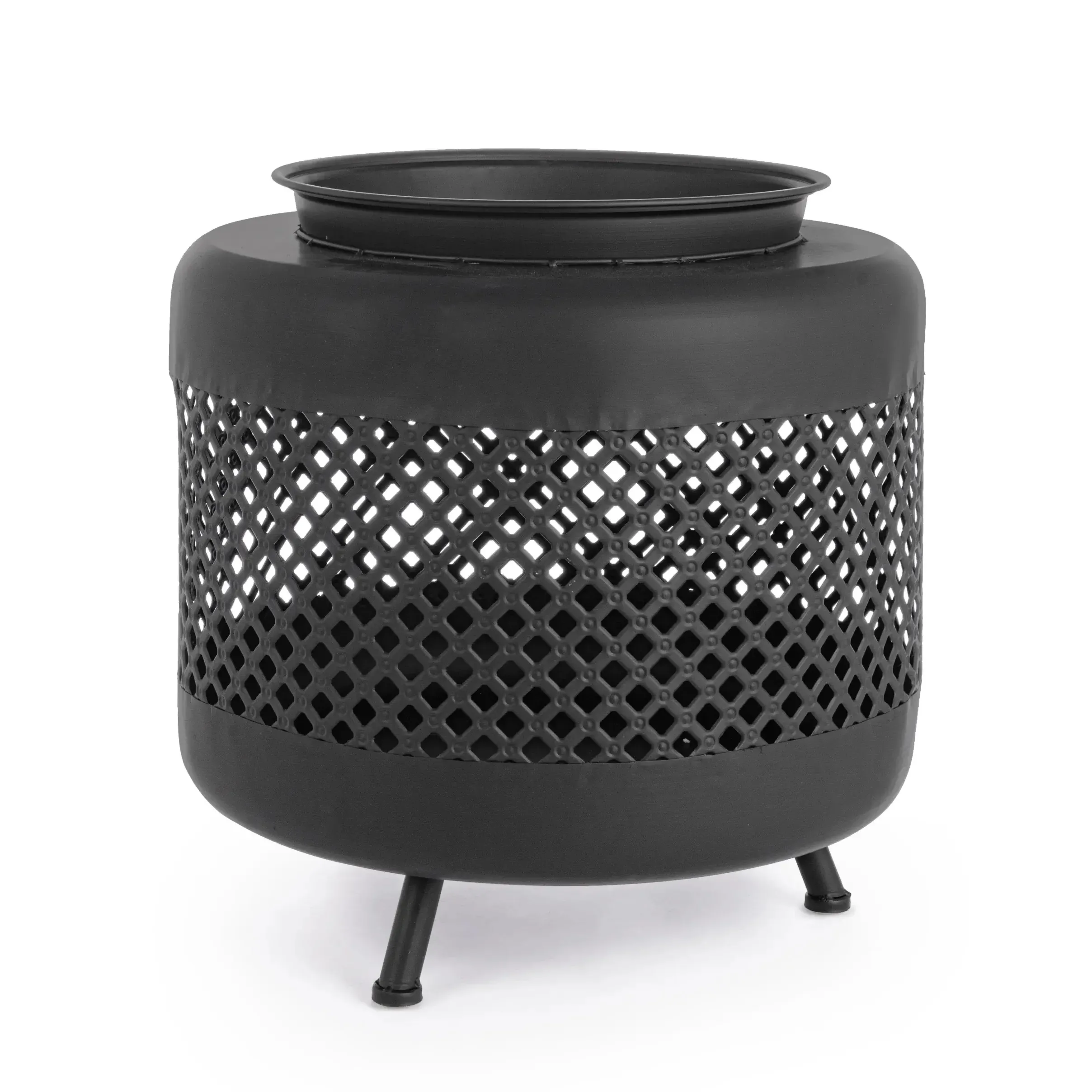 Bolzano Elicon Palenisko na drewno Ø50 czarne stal