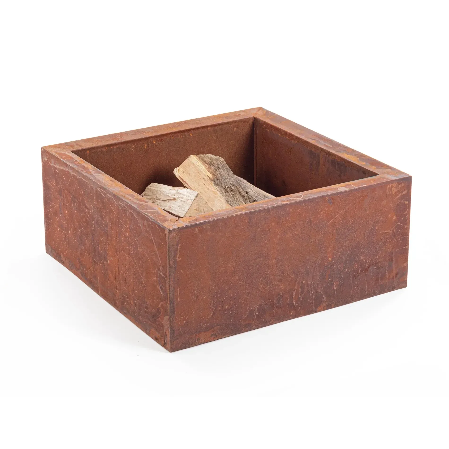 Bolzano Nerone Palenisko do ogrodu 60x60 miedziane stal