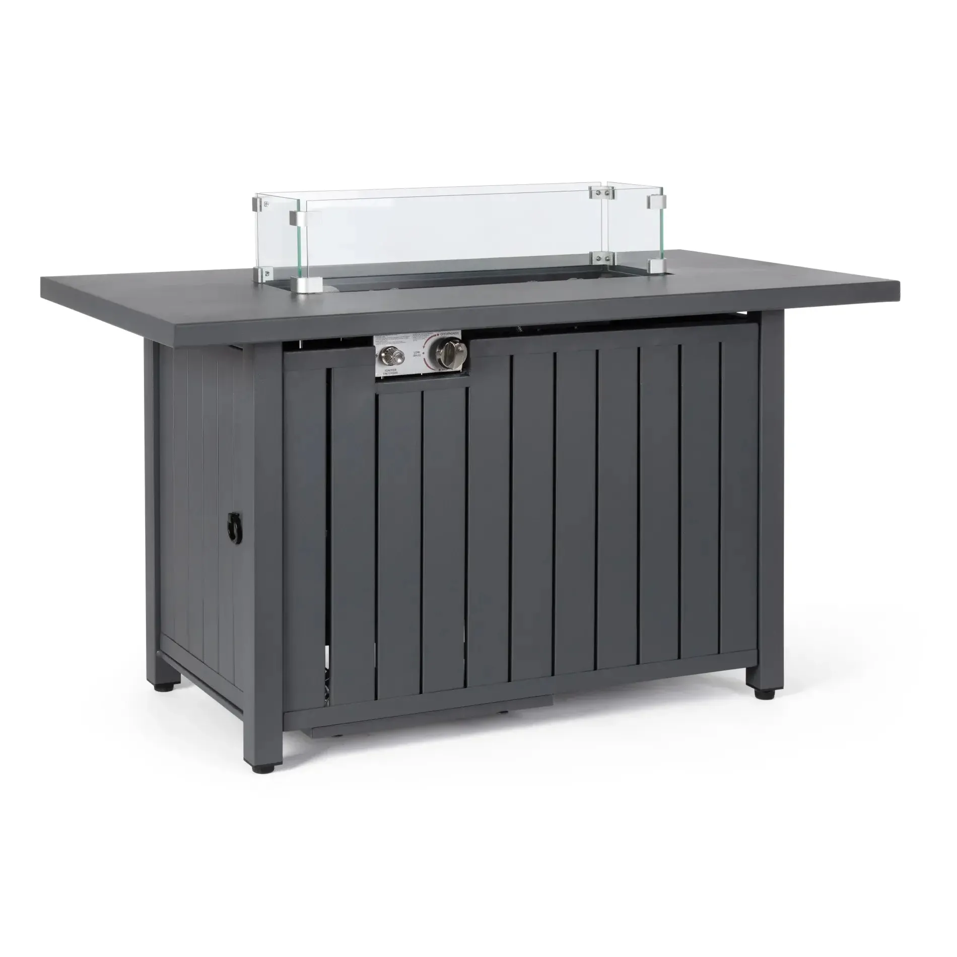 Bolzano Weldino Palenisko gazowe 109x59 antracytowe stal