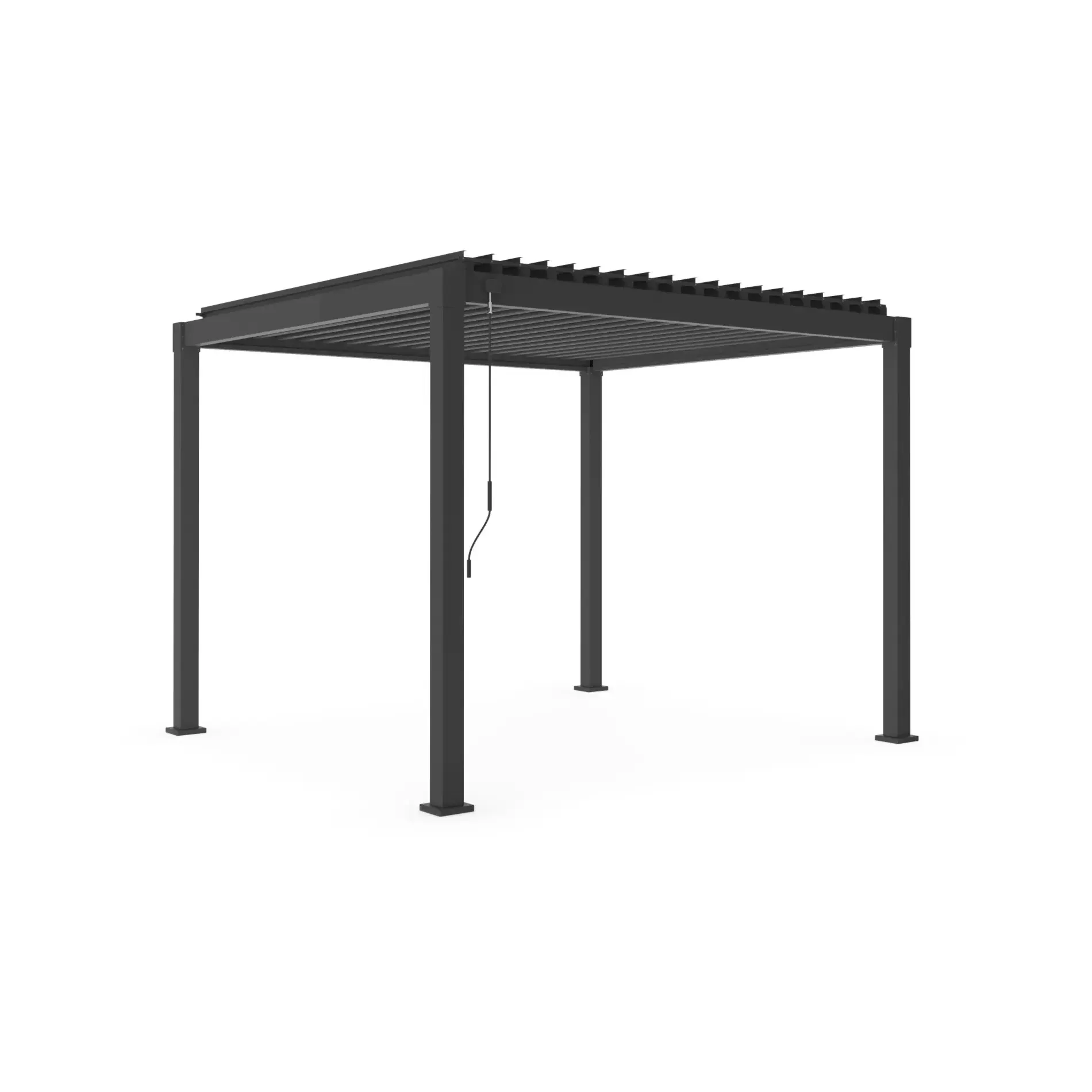 Bolzano Gusto Pergola manualna - pawilon ogrodowy 300x300 antracytowa stal