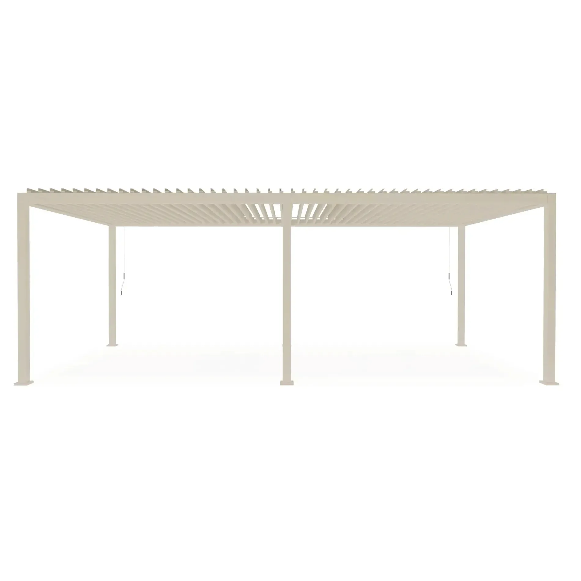 Bolzano Roma Zadaszenie tarasu - pergola 720x360 beżowe aluminium