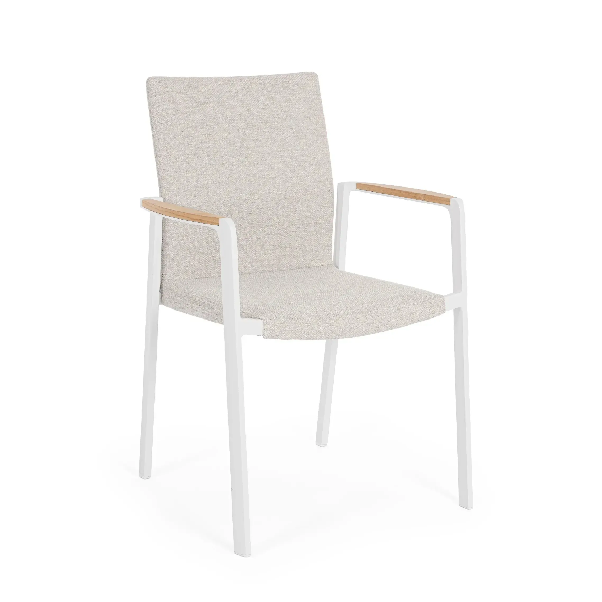 Bolzano Jalevo Krzesło ogrodowe białe aluminiowe