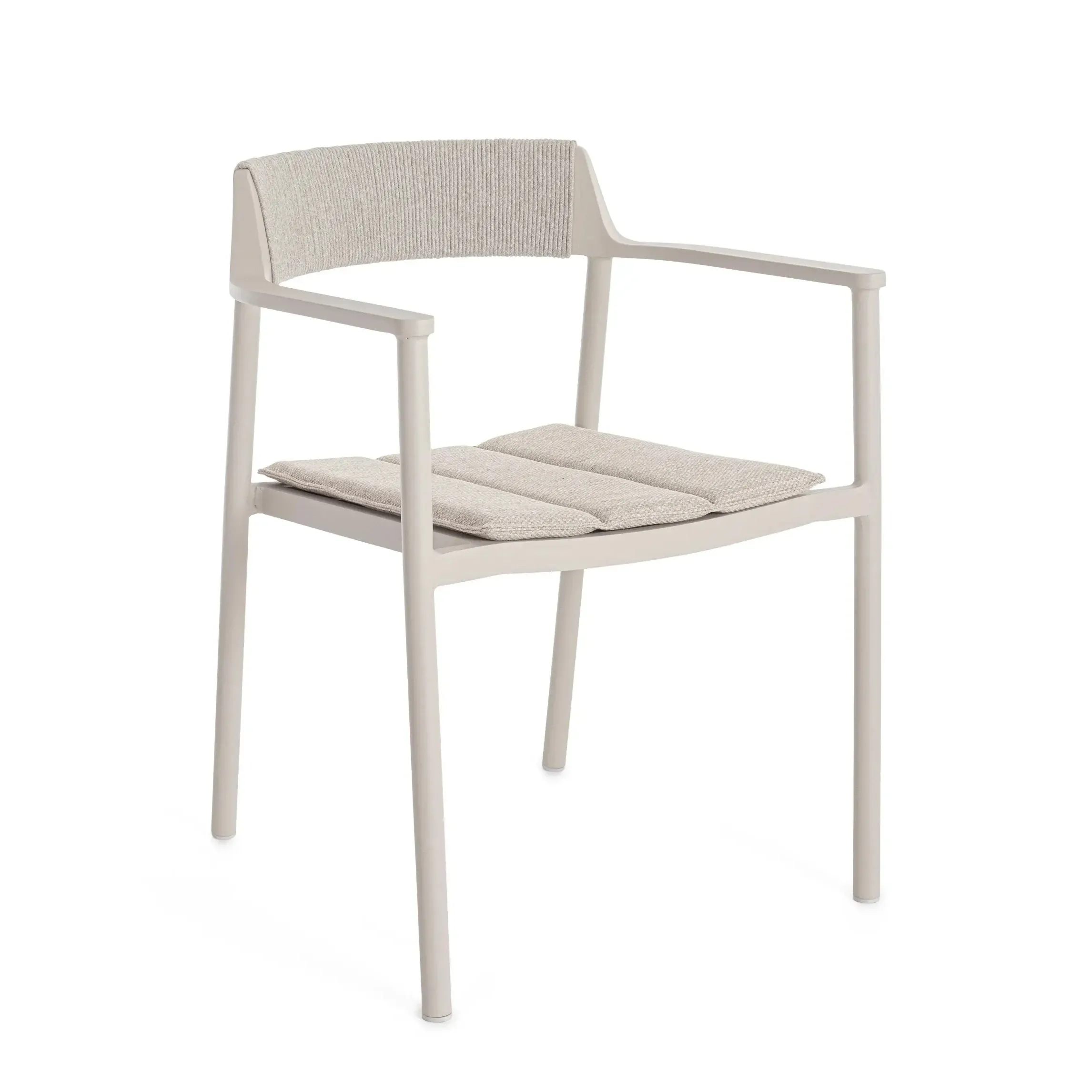 Bolzano Rialmo Krzesło ogrodowe beżowe aluminiowe