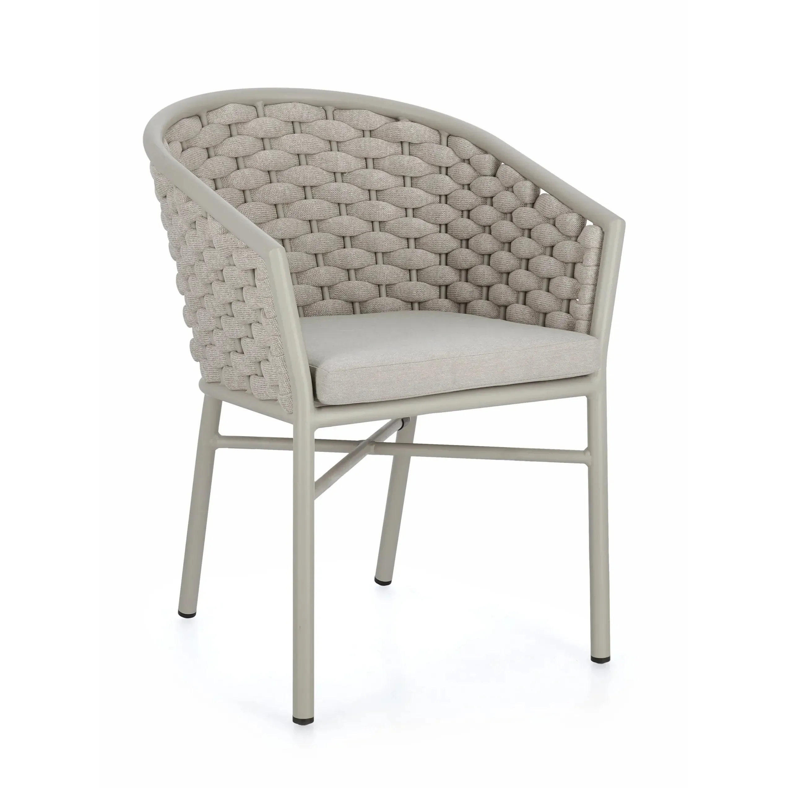 Bolzano Marga Krzesło ogrodowe beżowe aluminiowe